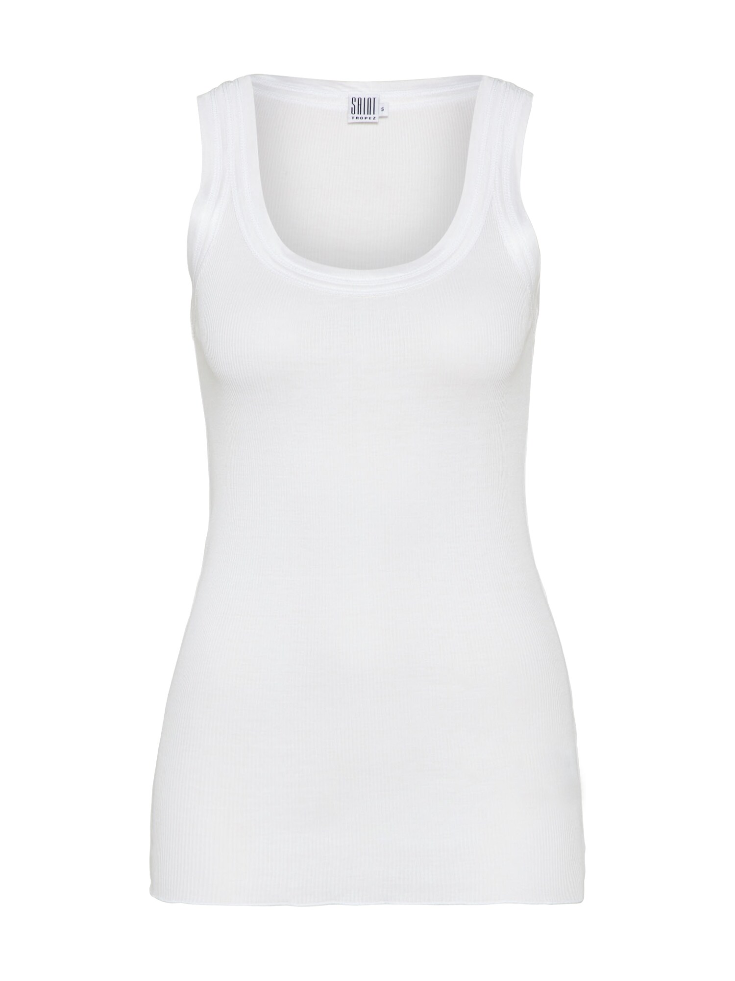 Saint Tropez Dames Top O N Rib Offwhite saint tropez kopen in de aanbieding