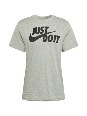 Nike Sportswear Camiseta 'Swoosh'  gris moteado / negro