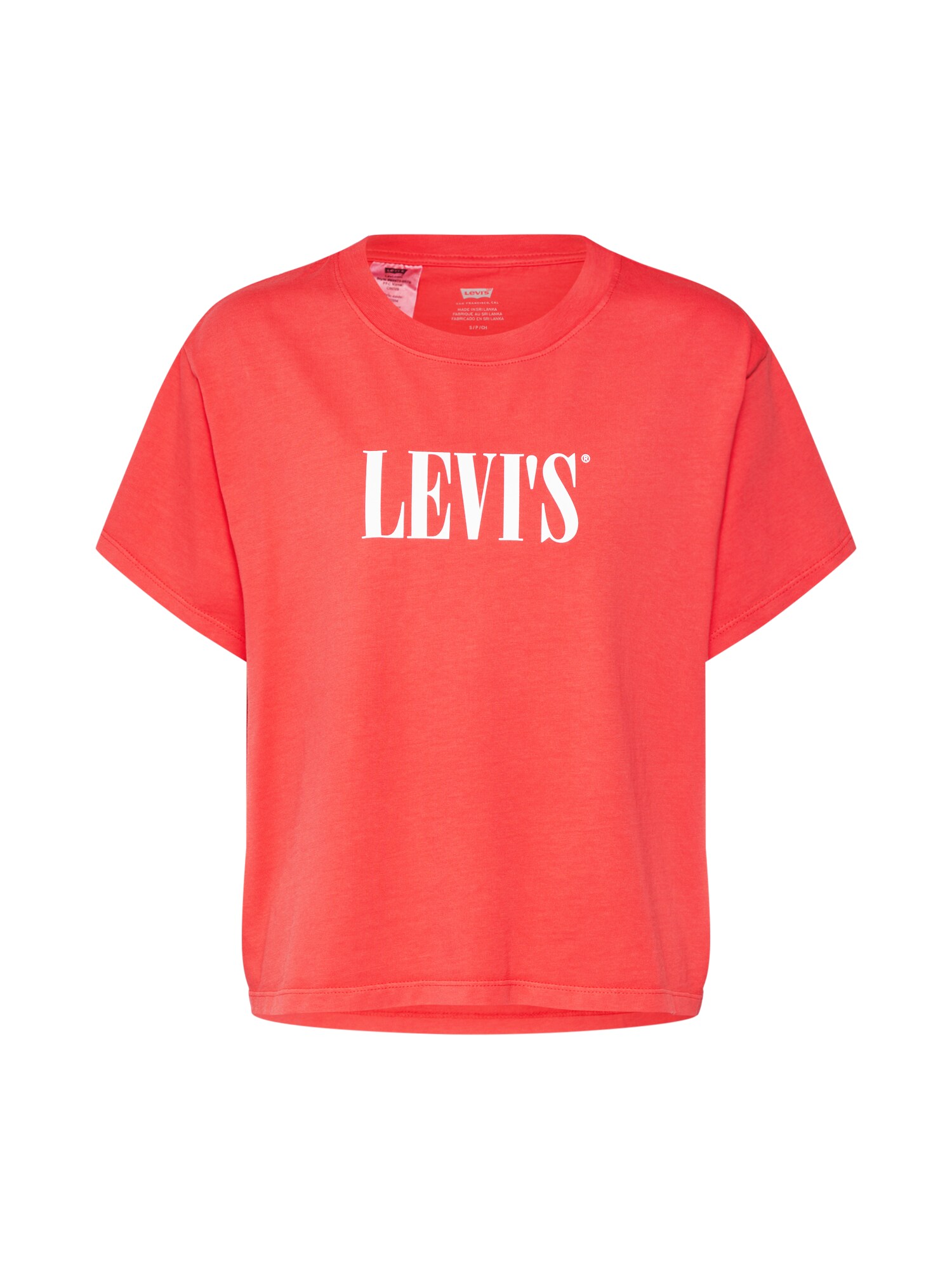 LEVI'S Marškinėliai 'GRAPHIC VARSITY TEE'  raudona