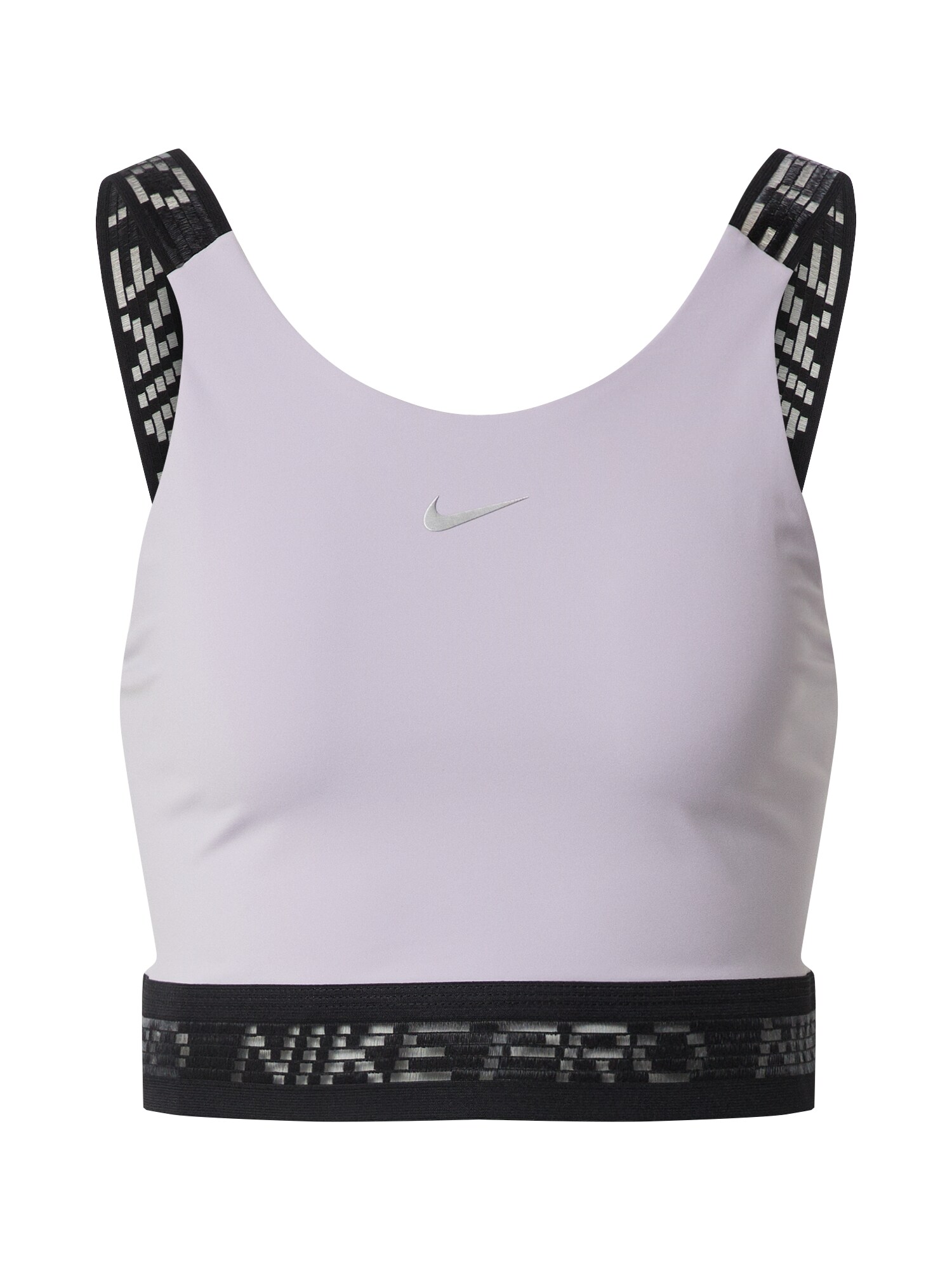 NIKE Sportinė liemenėlė  alyvinė spalva / juoda