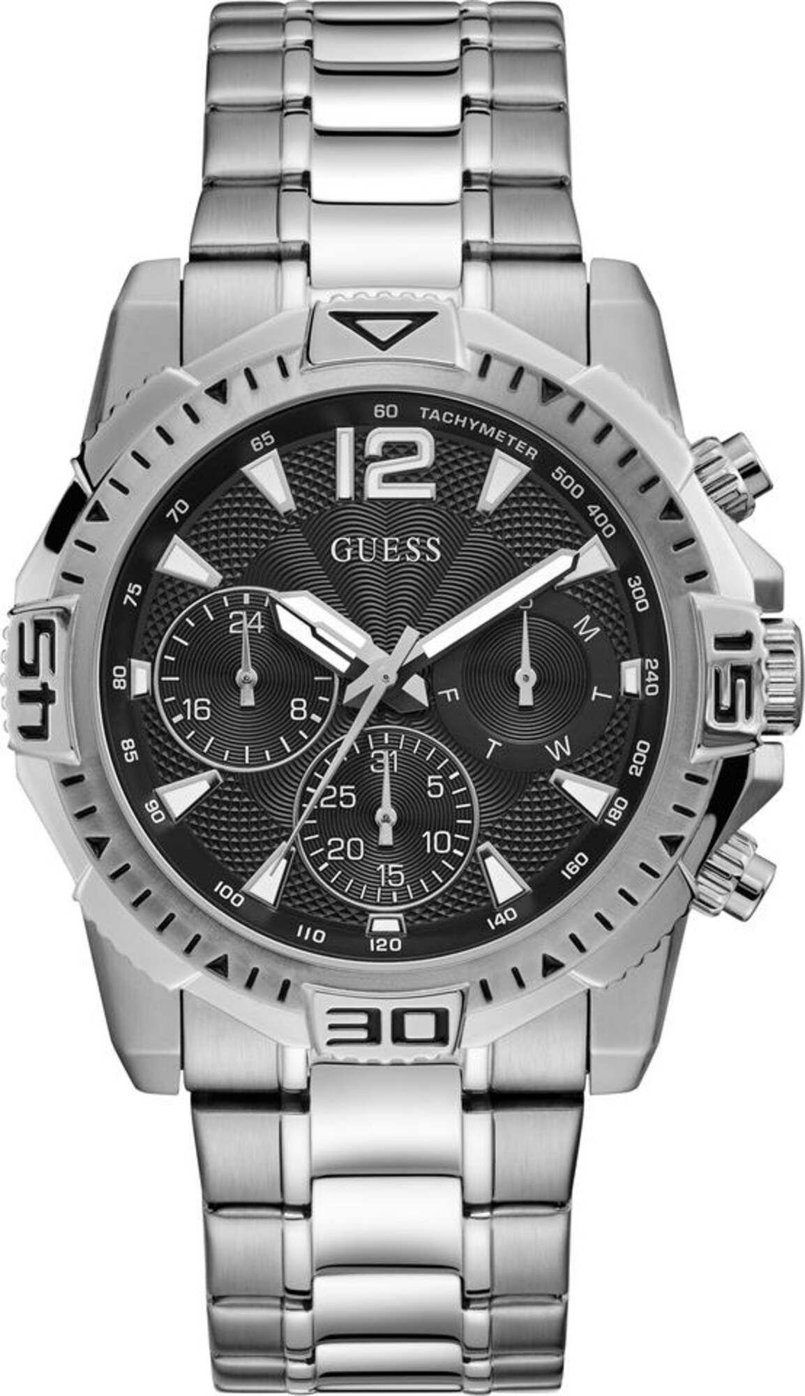 GUESS Uhr ''''COMMANDER, GW0056G1'''' silber