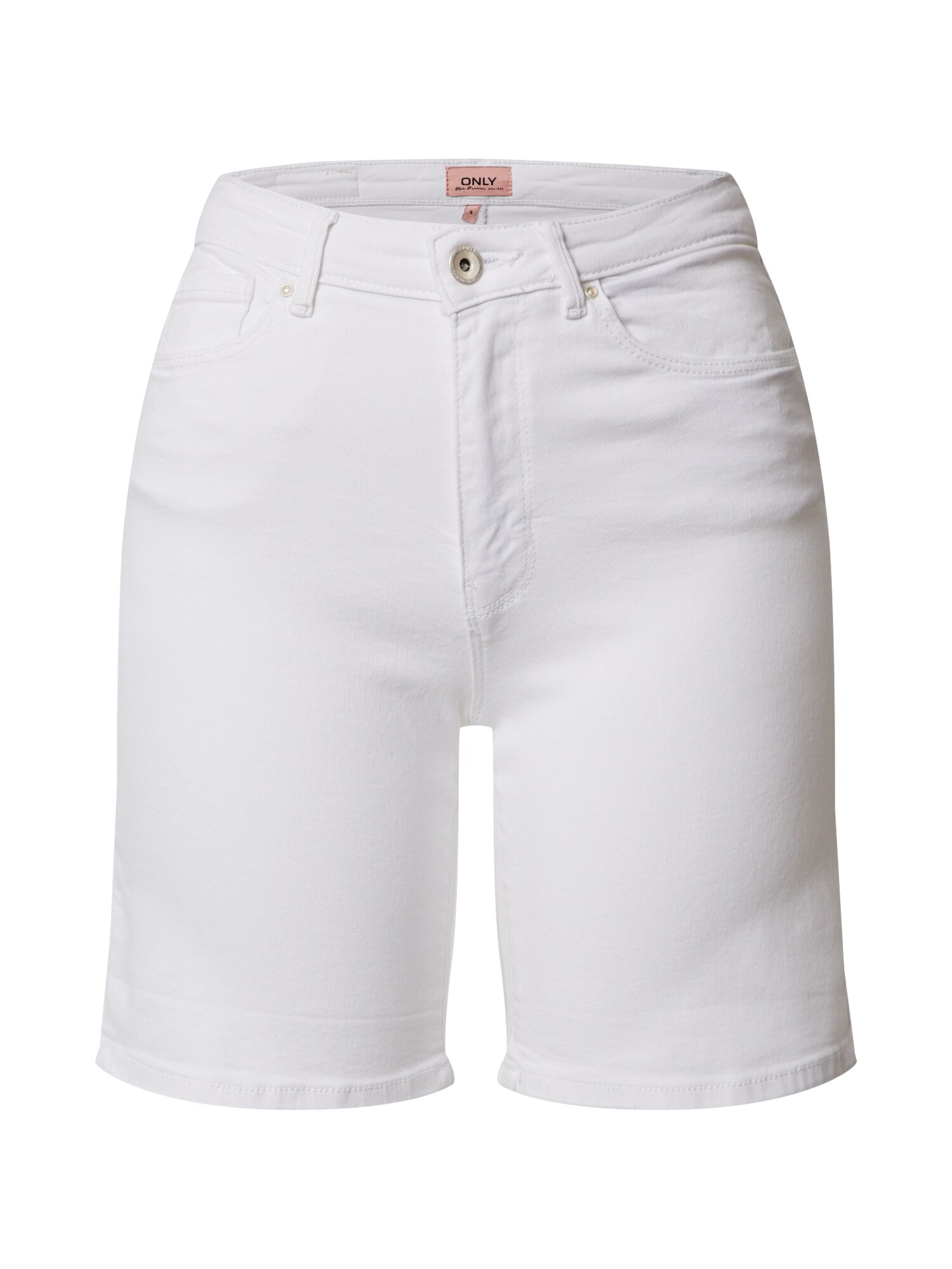 ONLY Džinsai 'ONLPAOLA HW SHORTS BB AZG'  balto džinso spalva