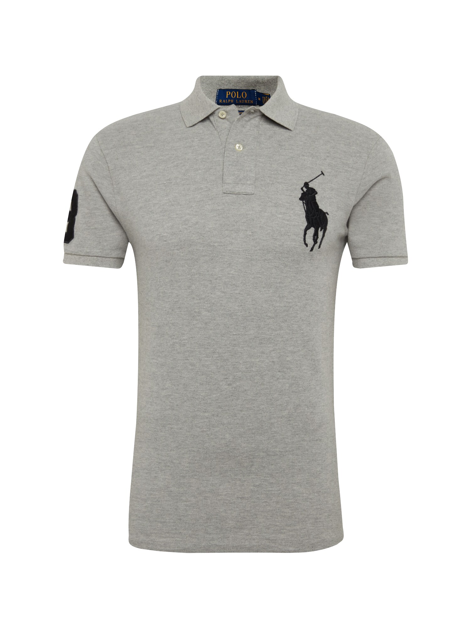 Polo Ralph Lauren Heren Shirt Sskcbppslm Short Sleeve Knit Grijs polo ralph lauren kopen in de aanbieding