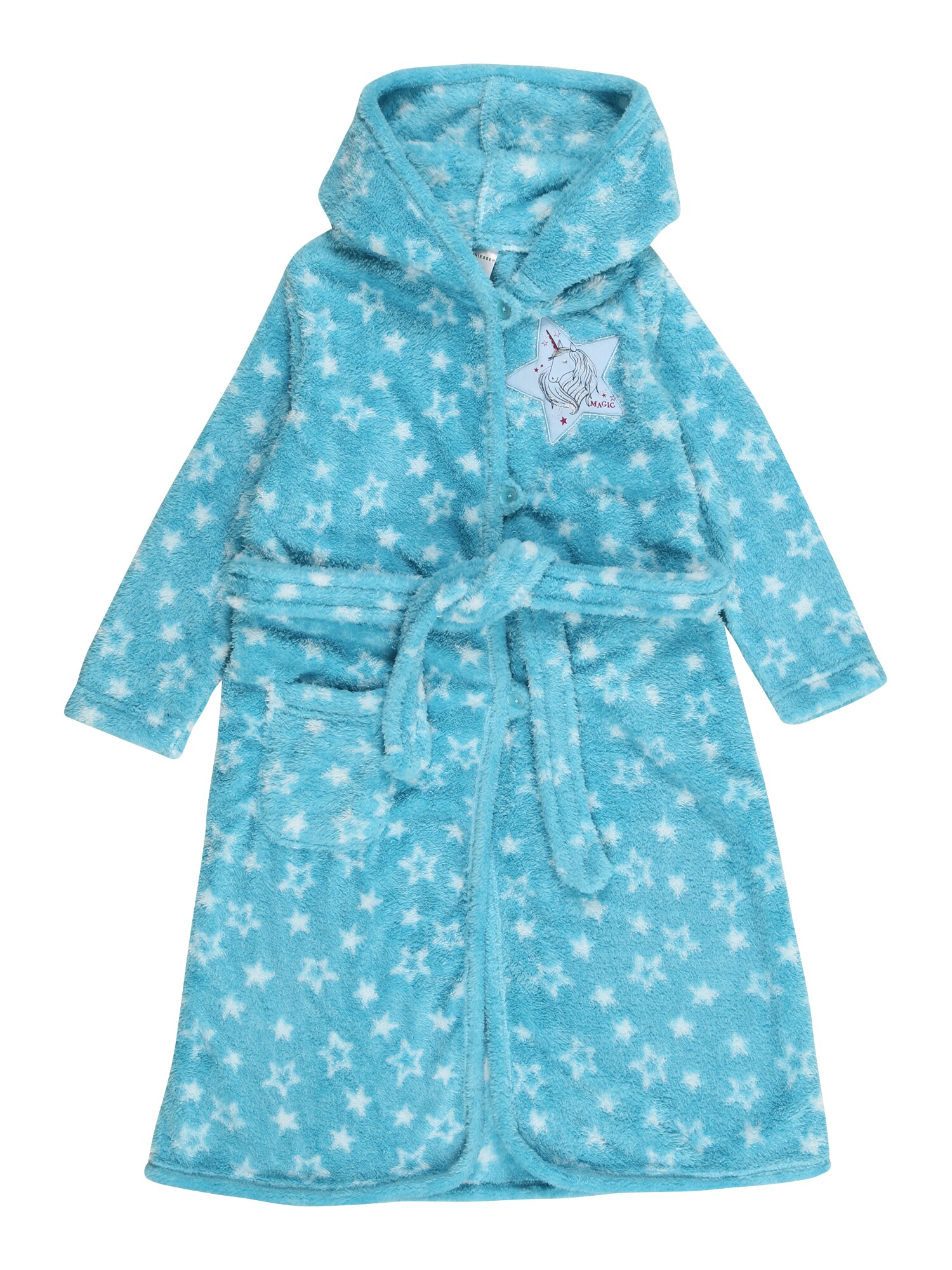 Schiesser Meisjes Badjas Turquoise Wit schiesser kopen in de aanbieding