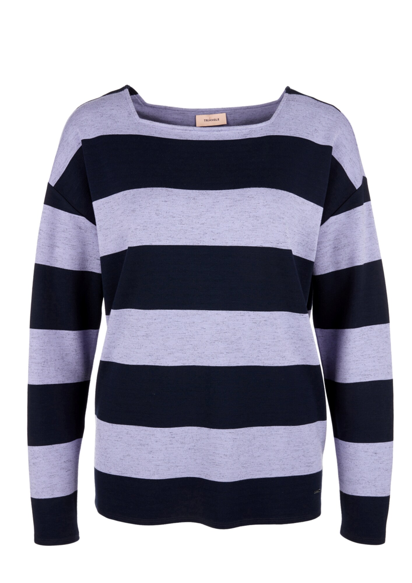 TRIANGLE Shirt helllila / schwarz