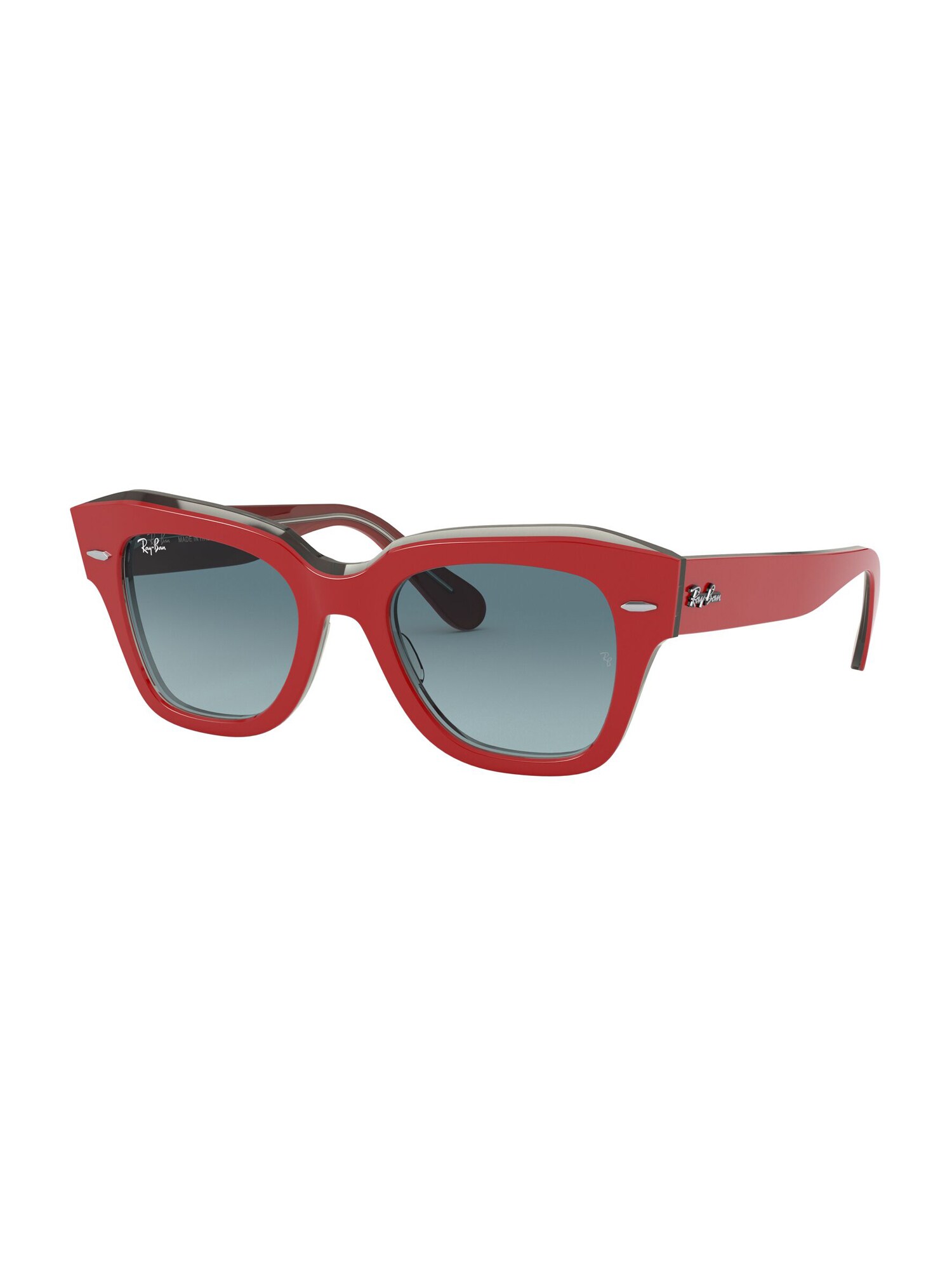 Ray-Ban Akiniai nuo saulės 'State Street'  pilka / raudona