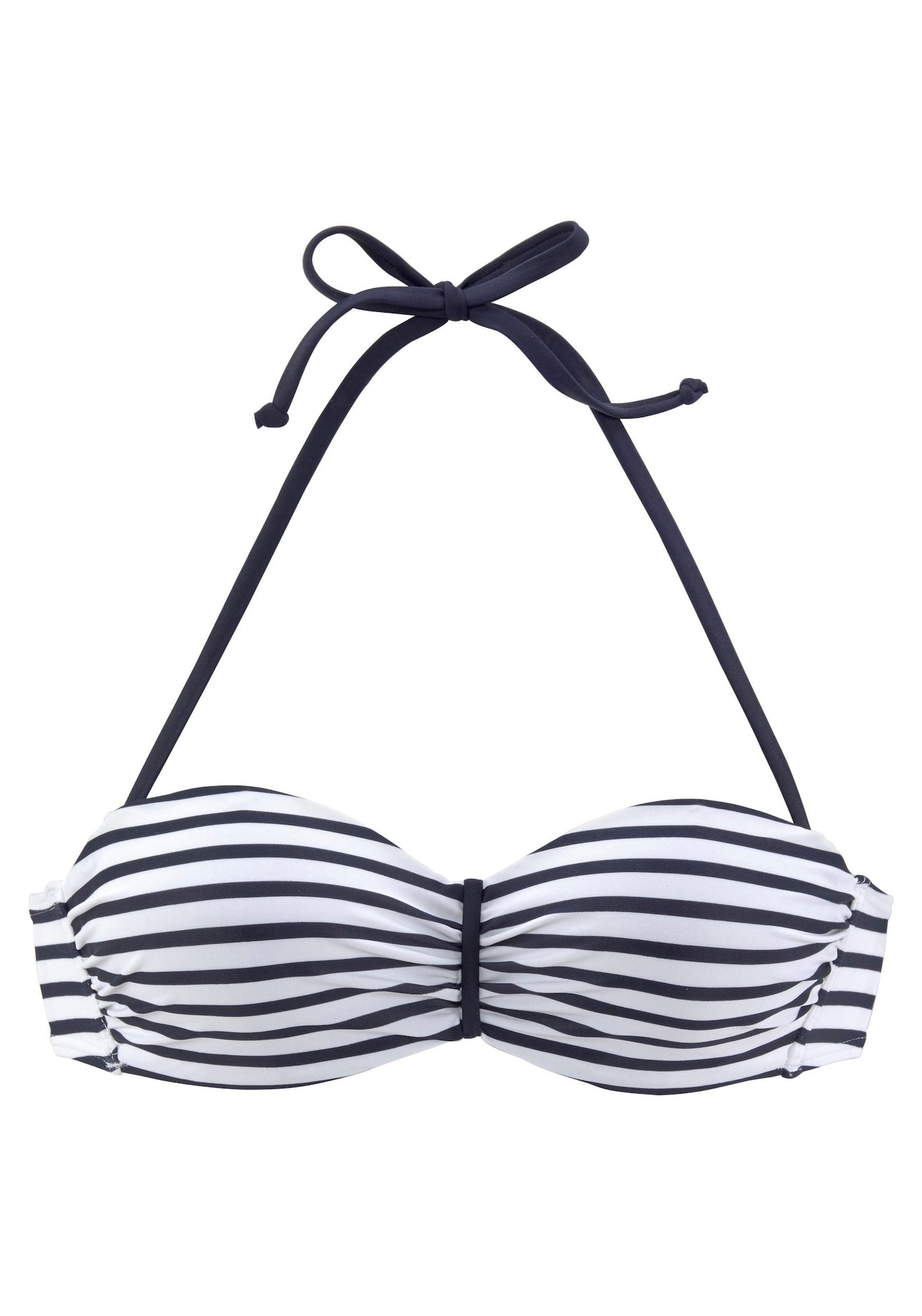 VENICE BEACH Bikinio viršutinė dalis 'Summer' balta / tamsiai mėlyna