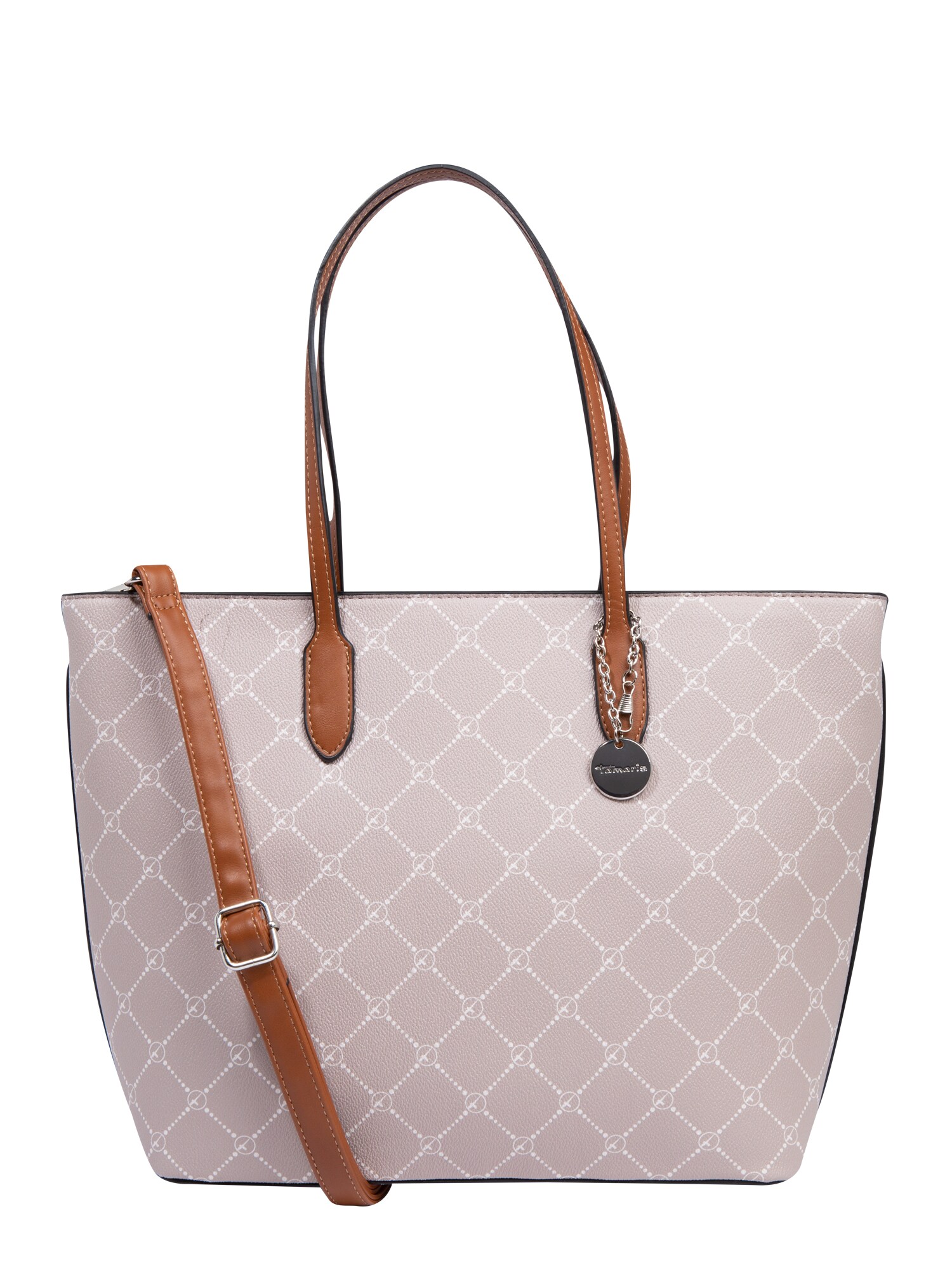 Tamaris Shopper 'Anastasia'  hnedá / tmavošedá / biela