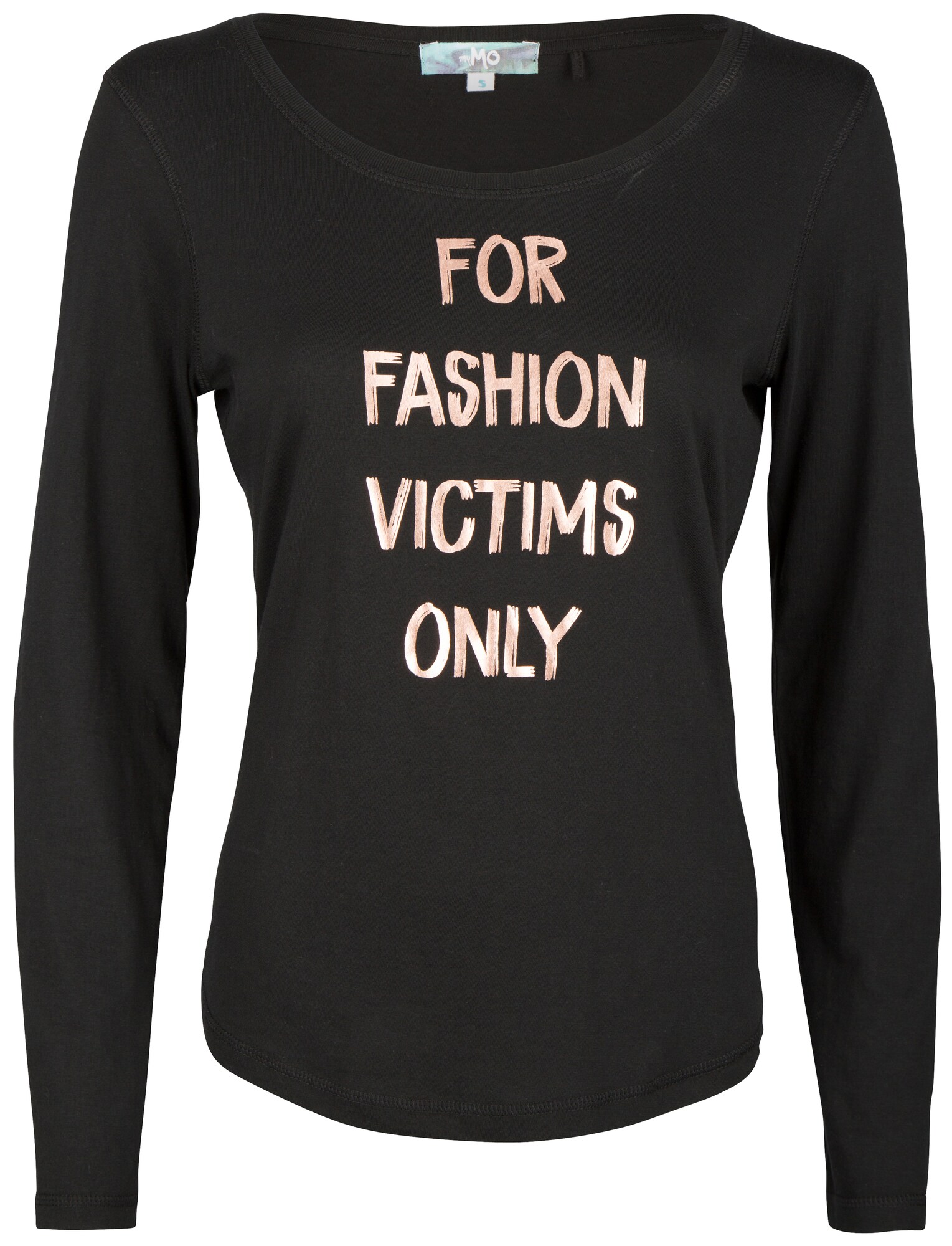 Mymo Dames Shirt Rose Goud Zwart mymo kopen in de aanbieding