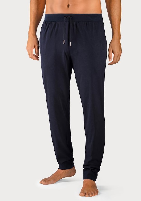 LE JOGGER, Pyžamo dlouhé, modrá & černá, obrázek 4 z 11