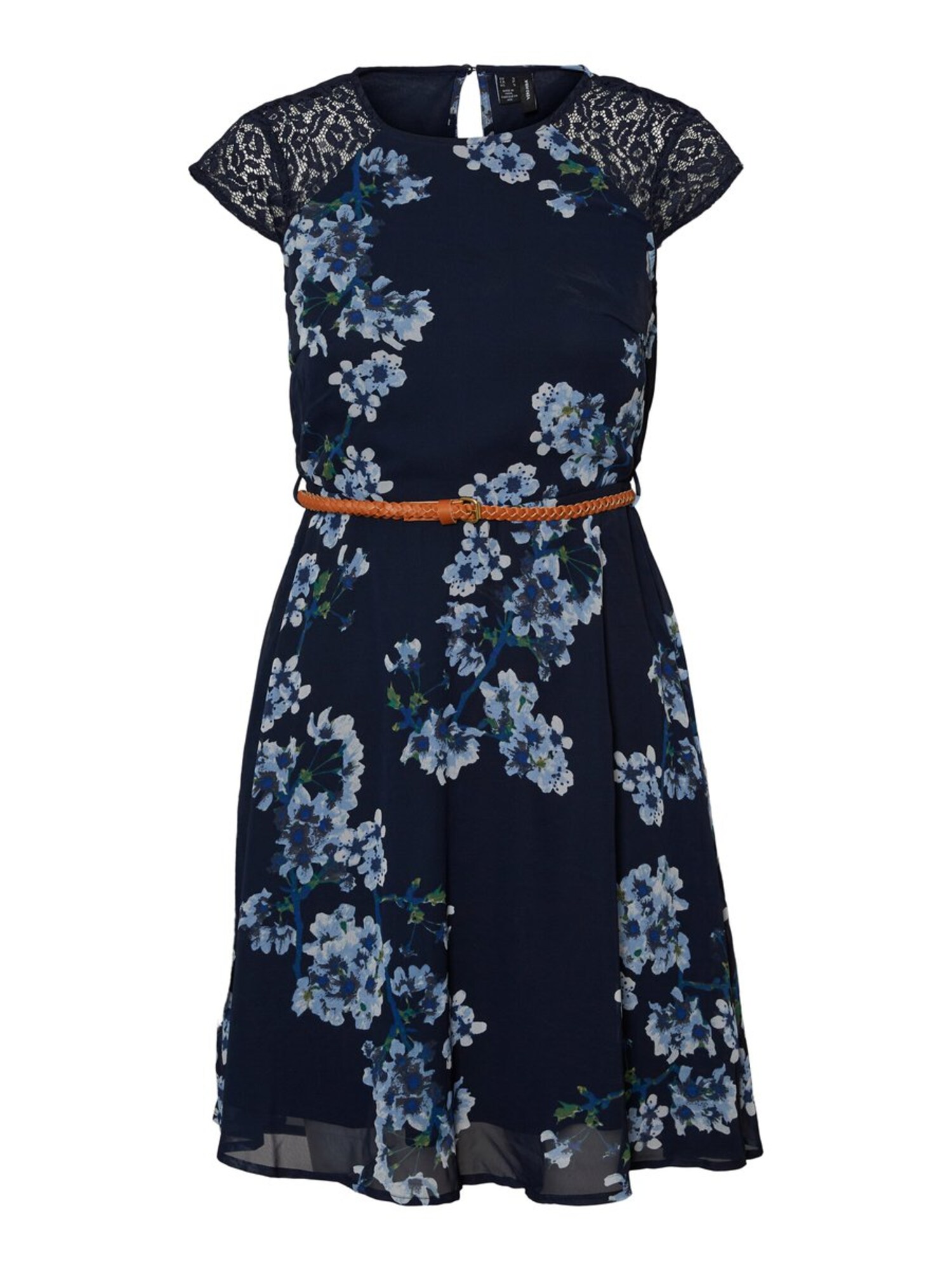 VERO MODA Suknelė  tamsiai mėlyna / šviesiai mėlyna / mėlyna / žalia