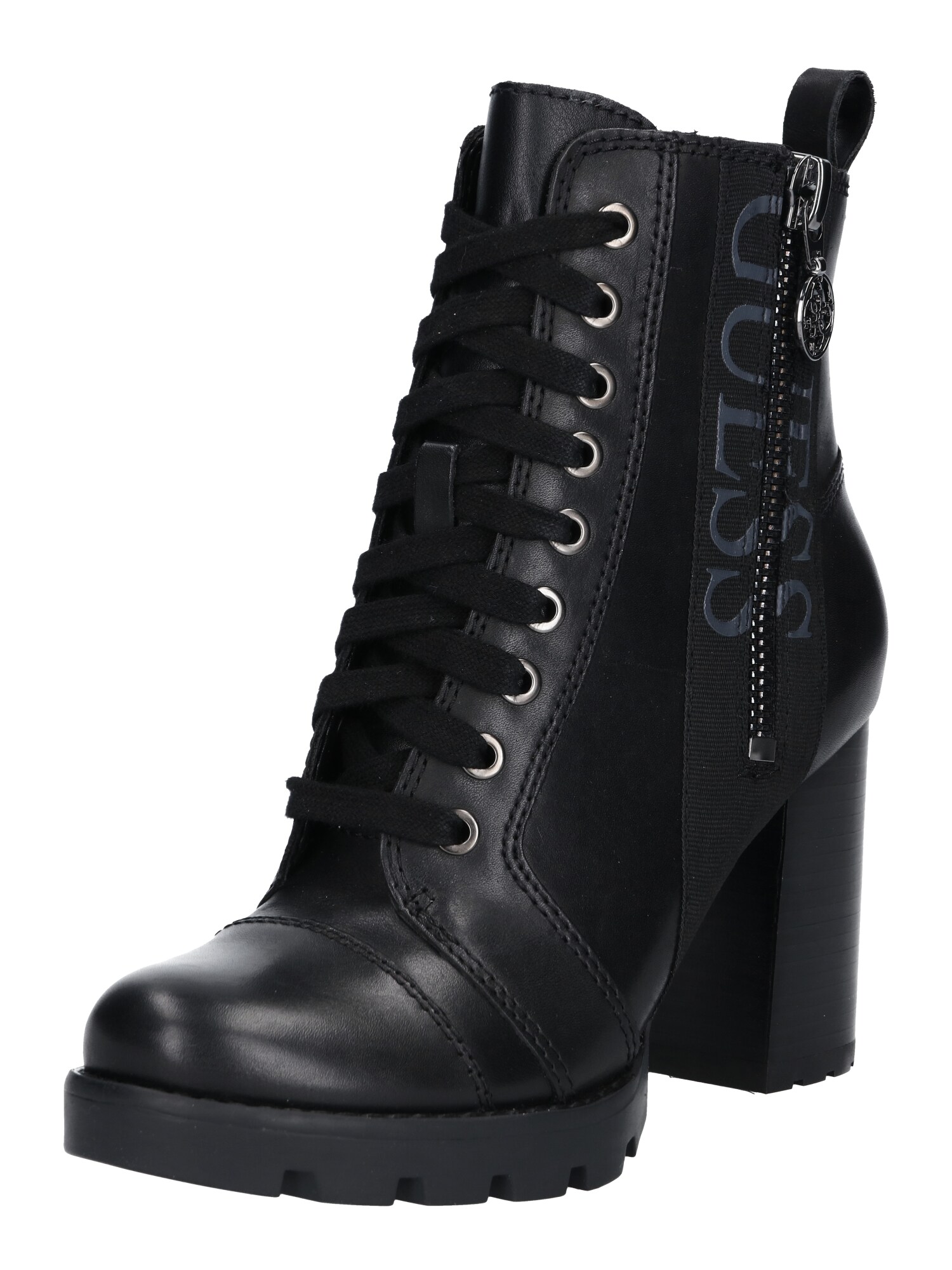 Guess Dames Veterlaarsjes Remedy Zwart guess kopen in de aanbieding