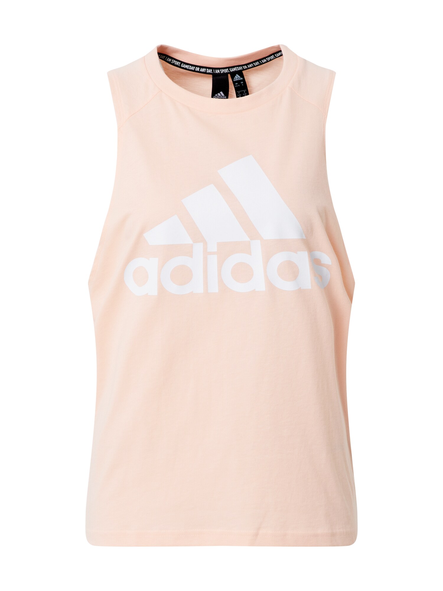 ADIDAS PERFORMANCE Sportiniai marškinėliai be rankovių 'W BOS CO'  pastelinė rožinė / balta