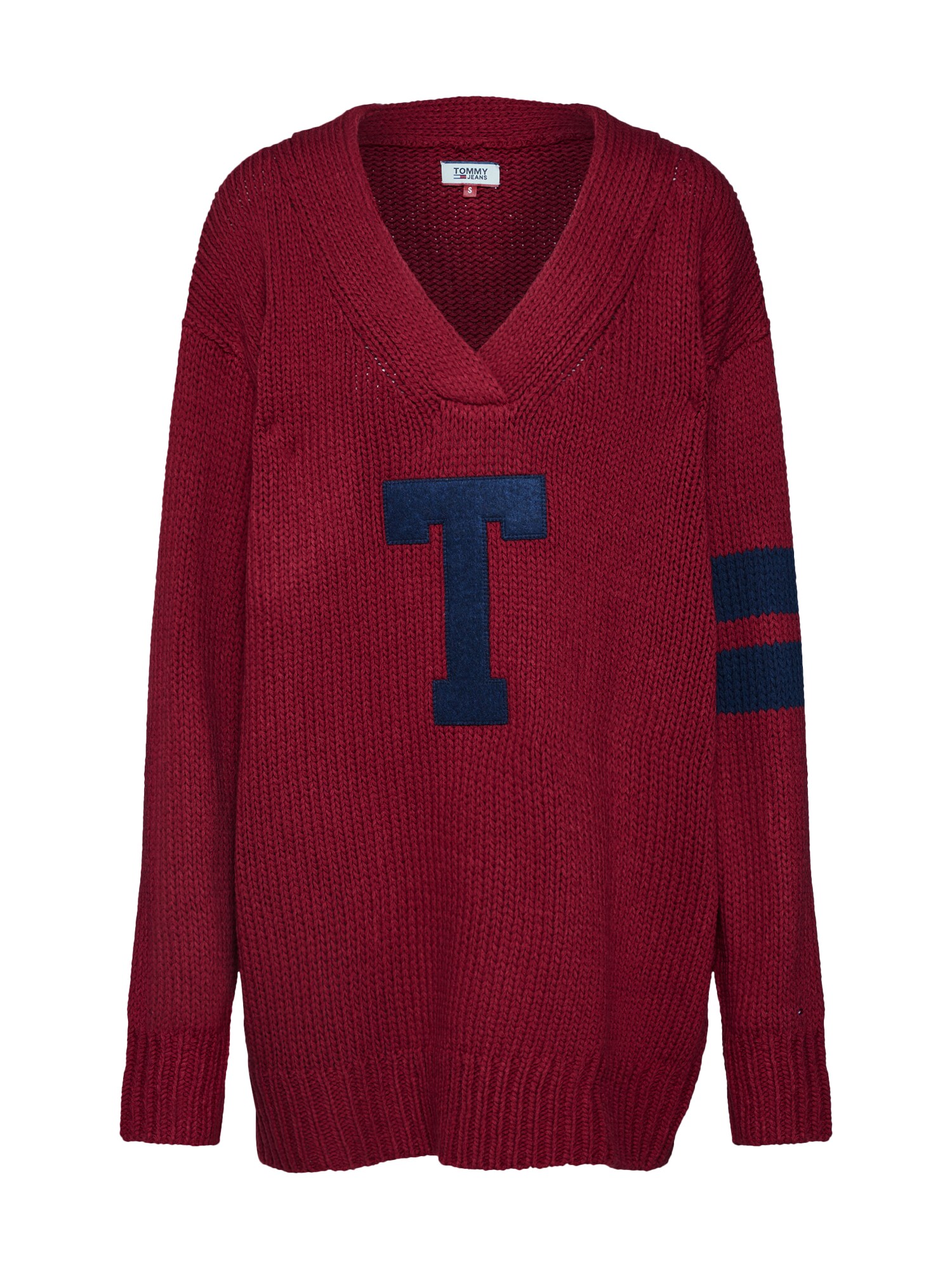 Tommy Jeans Dames Oversized Trui Bourgogne tommy jeans kopen in de aanbieding