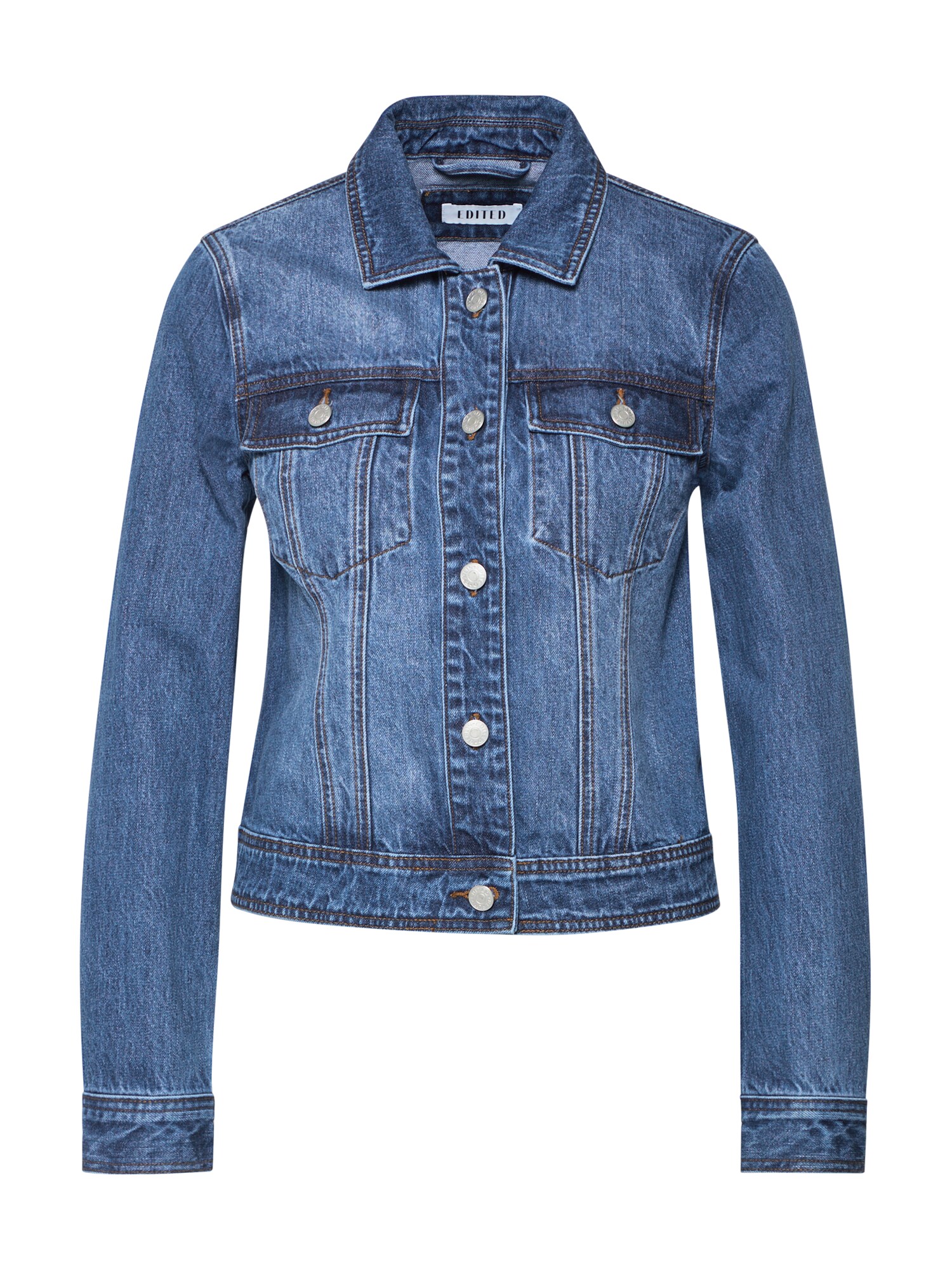 Edited Dames Tussenjas Cece Blauw Denim edited kopen in de aanbieding