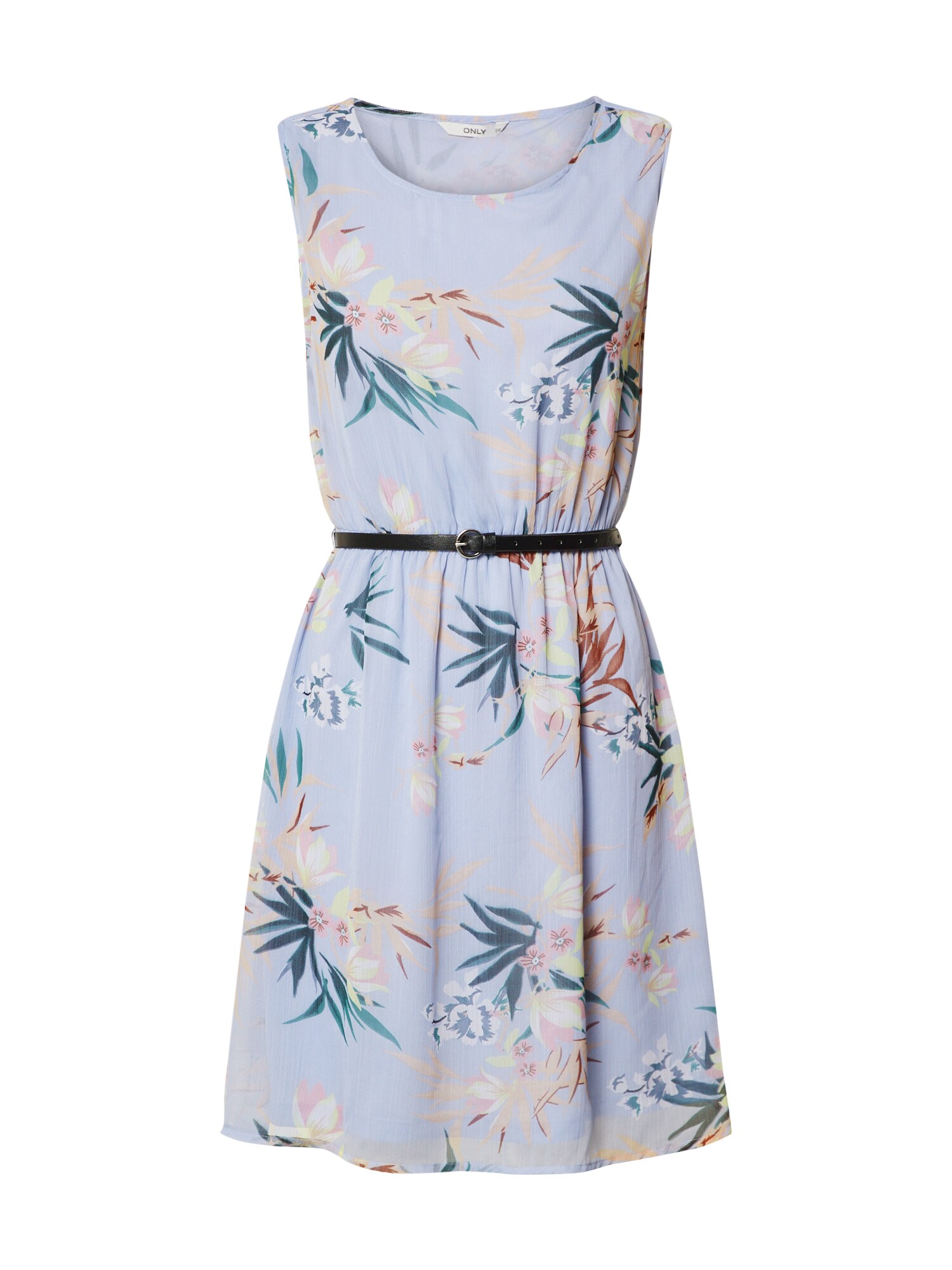 ONLY Suknelė 'ONLJENNY S/L BELT DRESS WVN'  mėlyna
