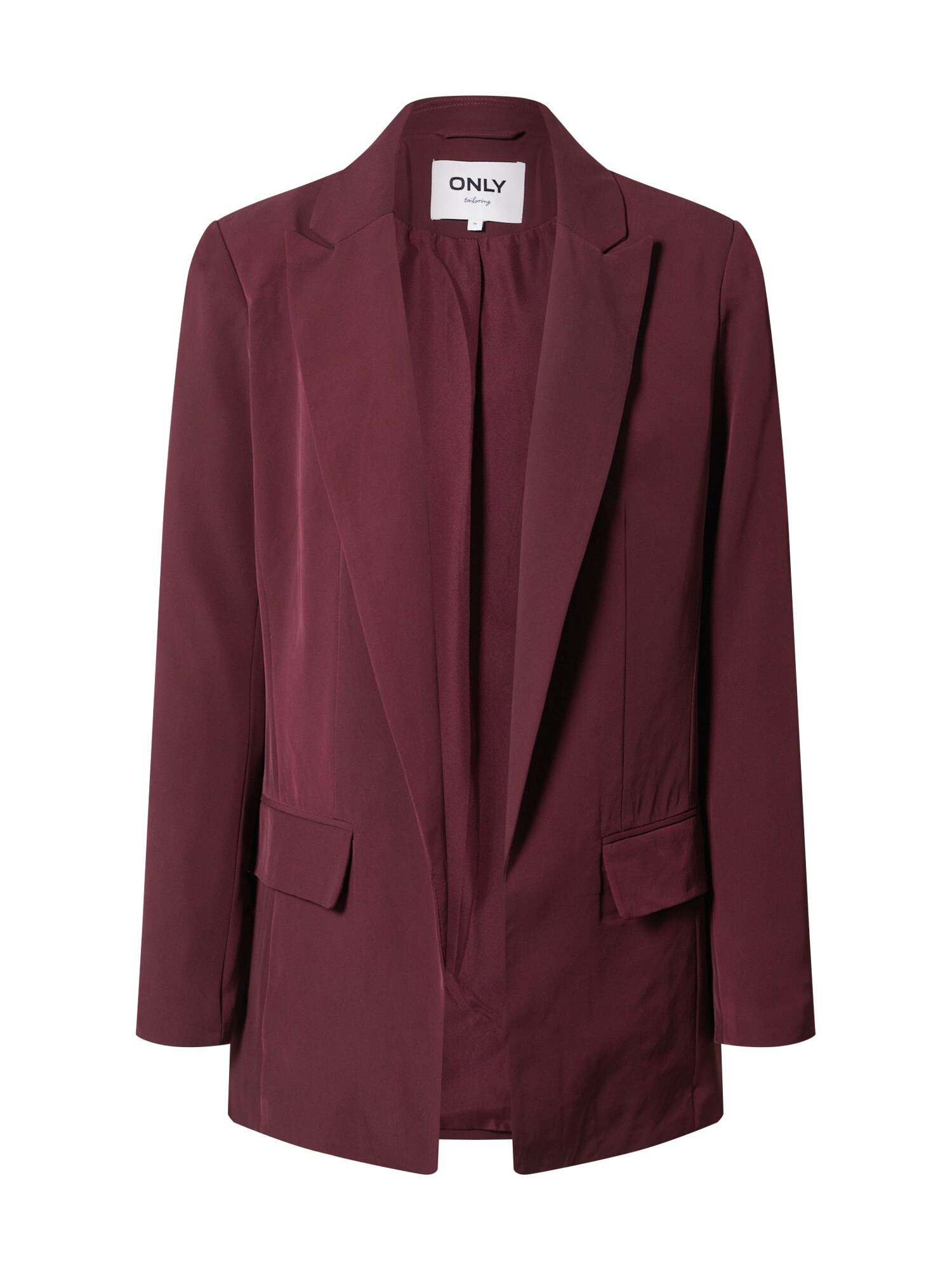 ONLY Blazer švarkas 'Laria-Evia'  vyno raudona spalva