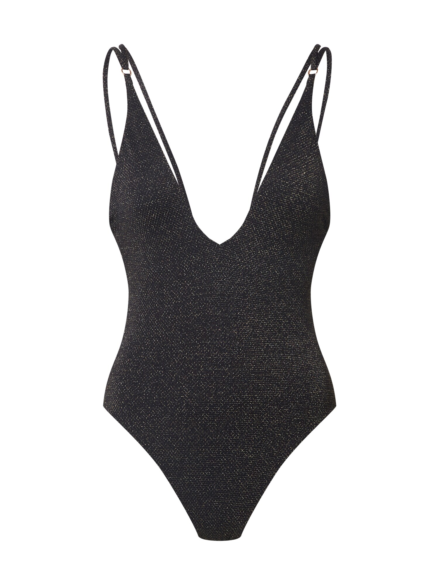 Seafolly Maudymosi kostiumėlis 'Deep V Neck Maillot'  juoda