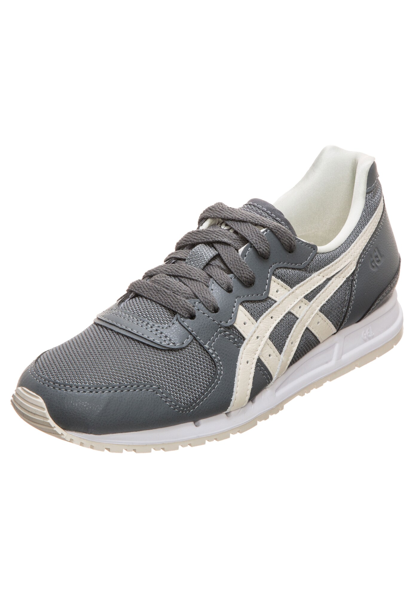 Asics Tiger Dames Sneakers Laag Gel Movimentum Creme Donkergrijs asics tiger kopen in de aanbieding