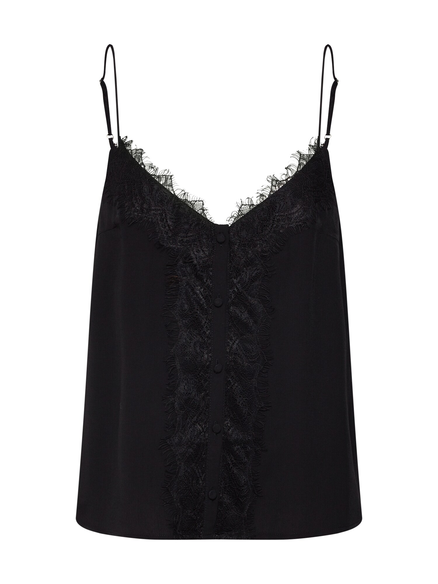 Review Dames Blouse Button Lace Top Zwart review kopen in de aanbieding