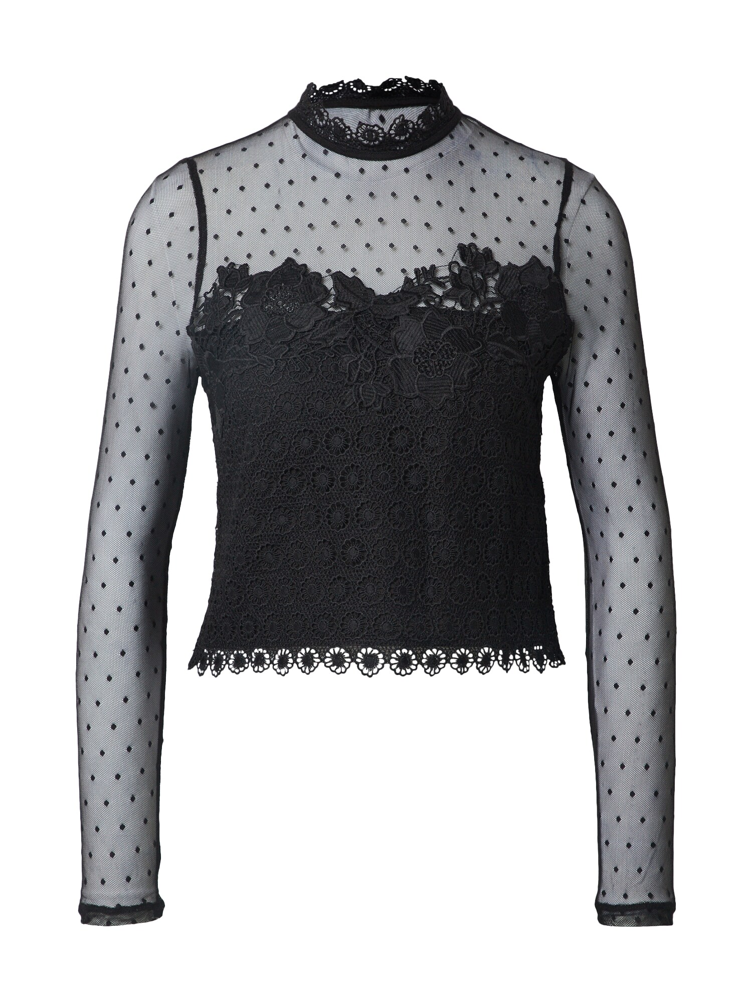 NEW LOOK Marškinėliai 'GO MESH'  juoda