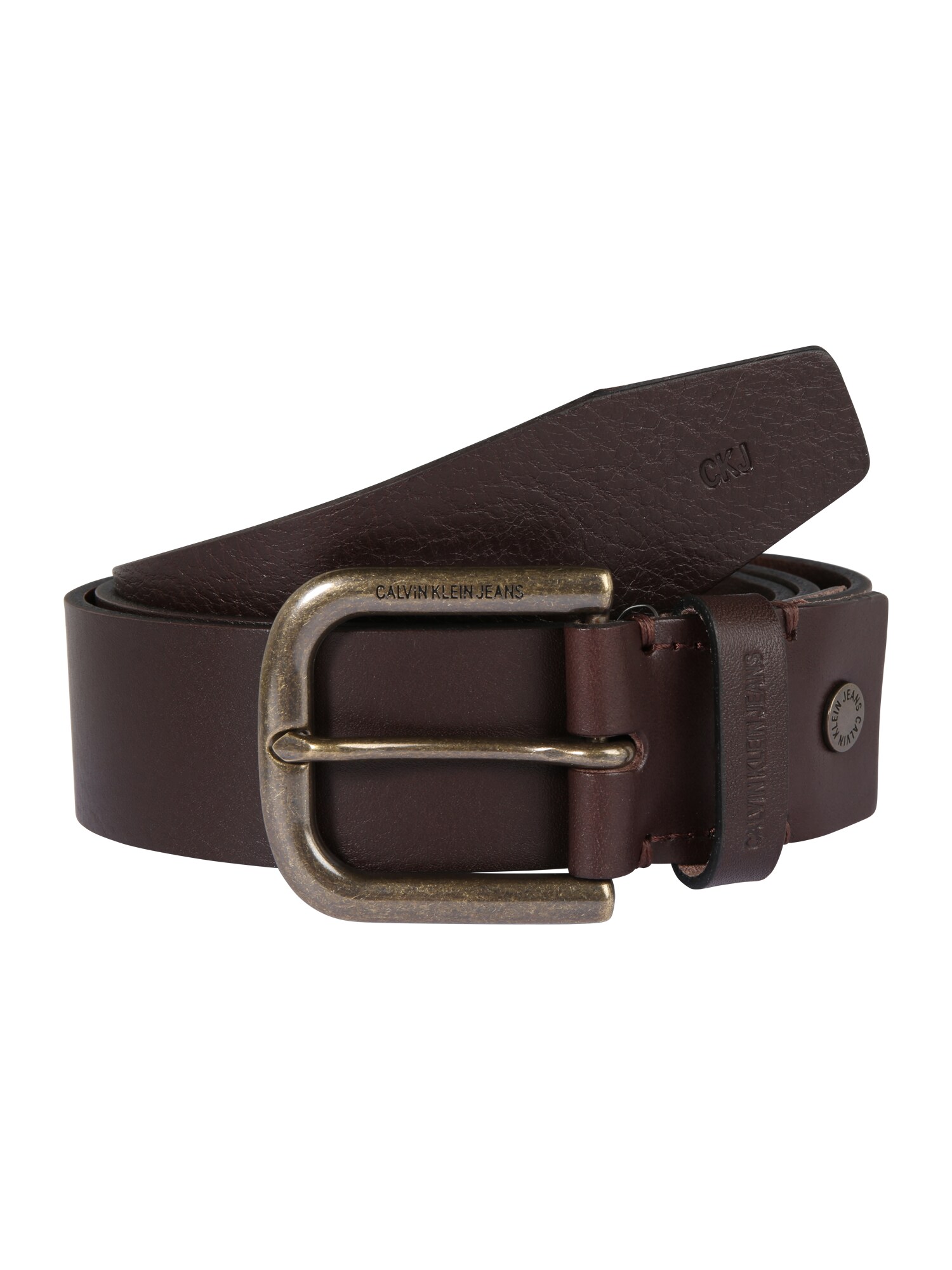 Calvin Klein Jeans Heren Riem J 4Cm Adj Donkerbruin calvin klein jeans kopen in de aanbieding