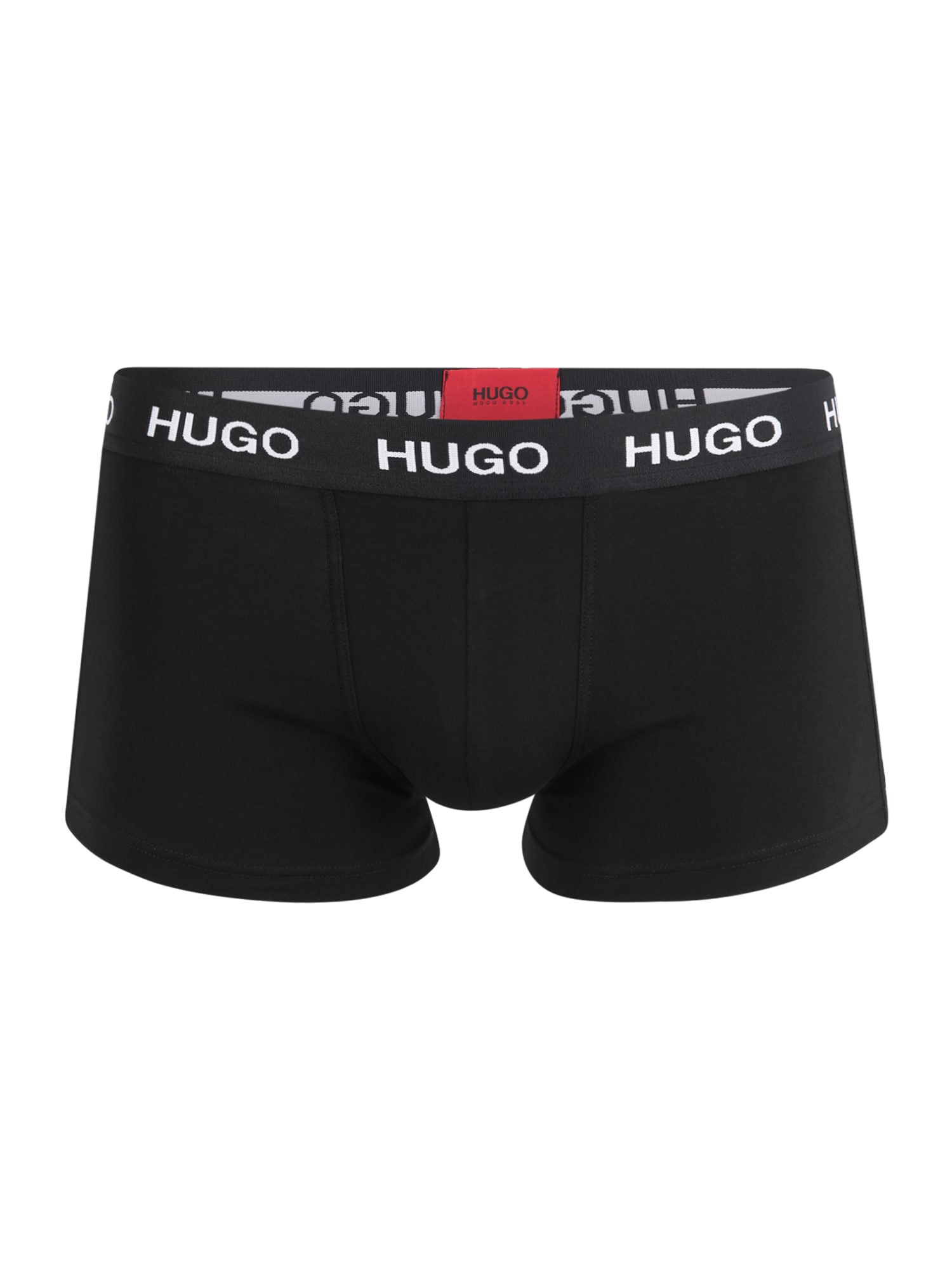 HUGO Boxer trumpikės  juoda / balta