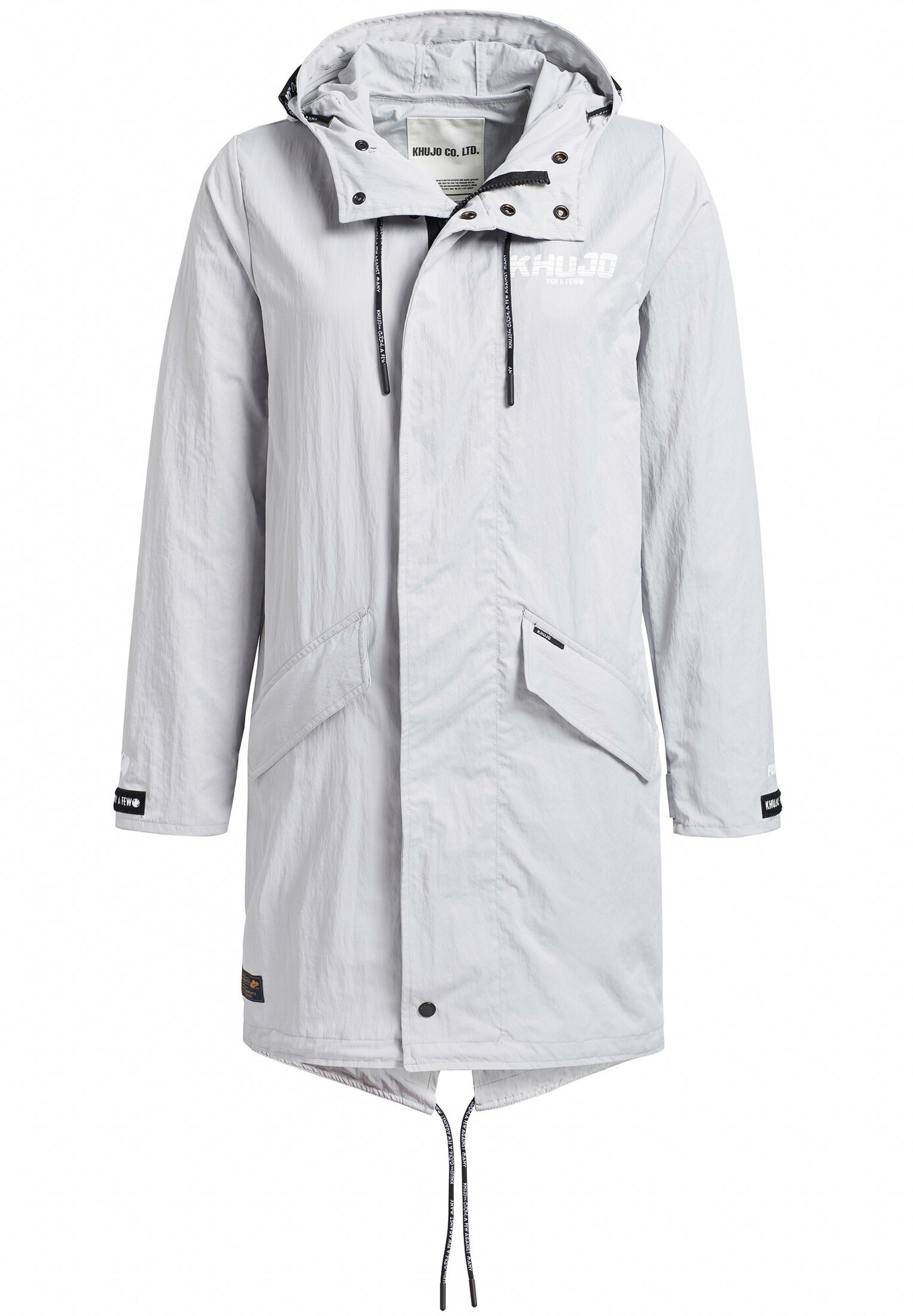 Khujo Dames Tussenparka Annklea Lichtgrijs khujo kopen in de aanbieding