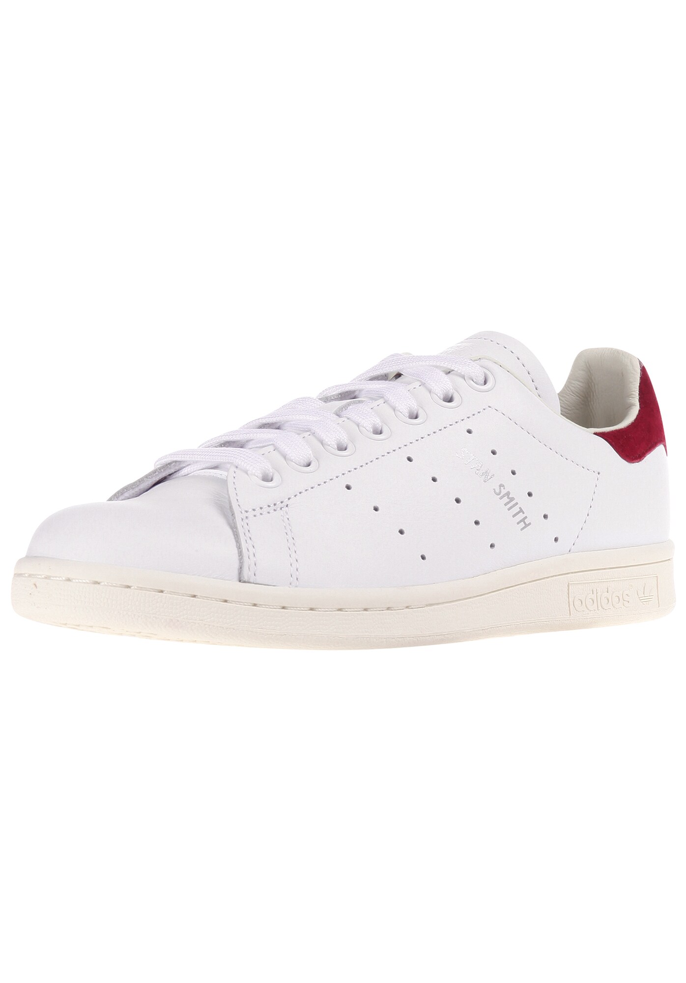 Adidas Originals Dames Sneakers Laag Stan Smith Rood Wit adidas originals kopen in de aanbieding