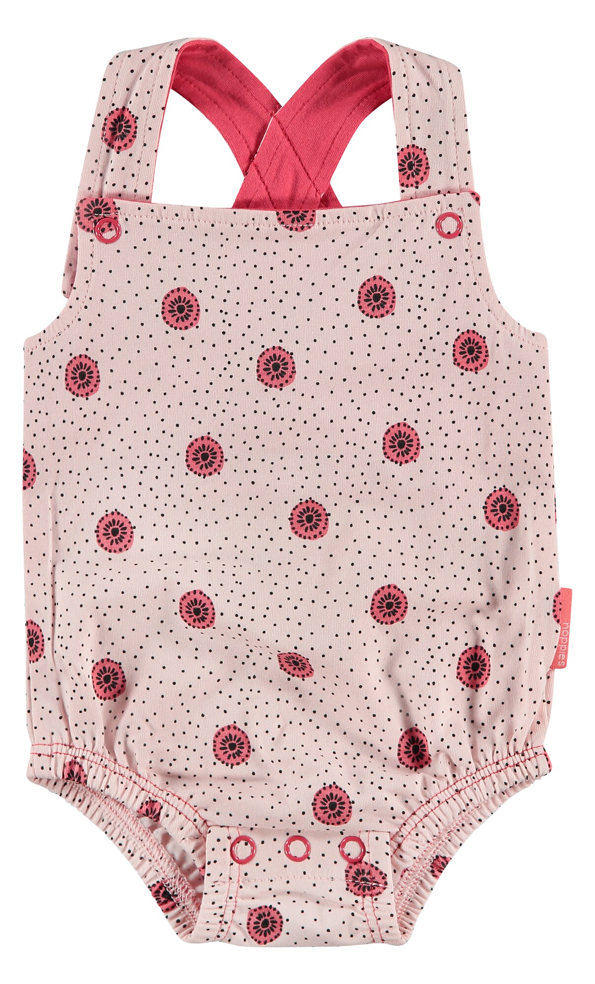 Noppies Meisjes Rompertjebody Meeder Pink Rosa Zwart noppies kopen in de aanbieding