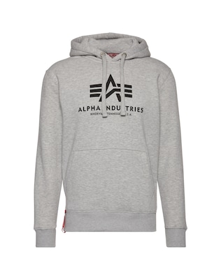 ALPHA INDUSTRIES Sudadera  gris claro / negro