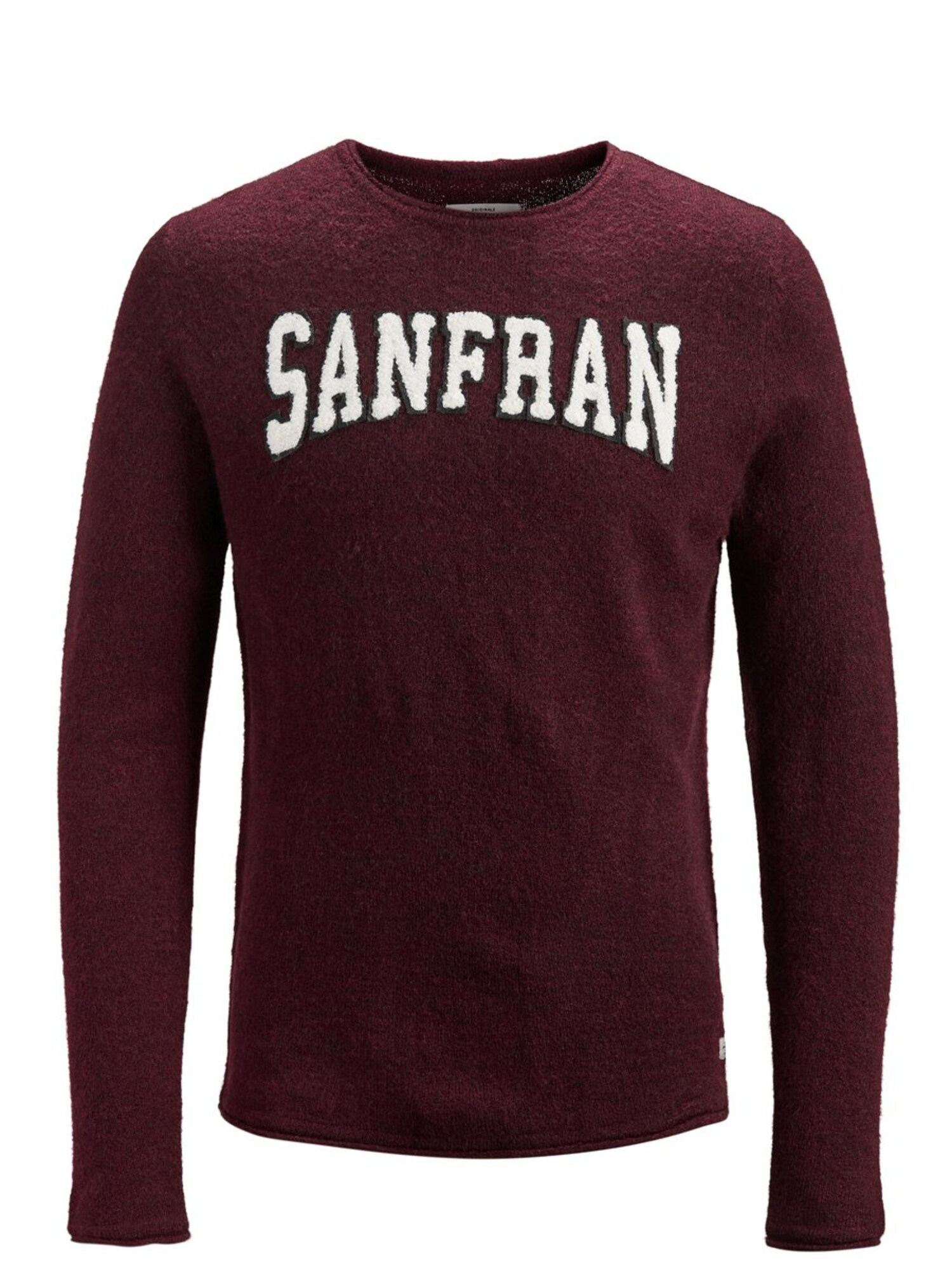 Jack And Jones Heren Gebreid Vest Donkerrood Wit jack and jones kopen in de aanbieding