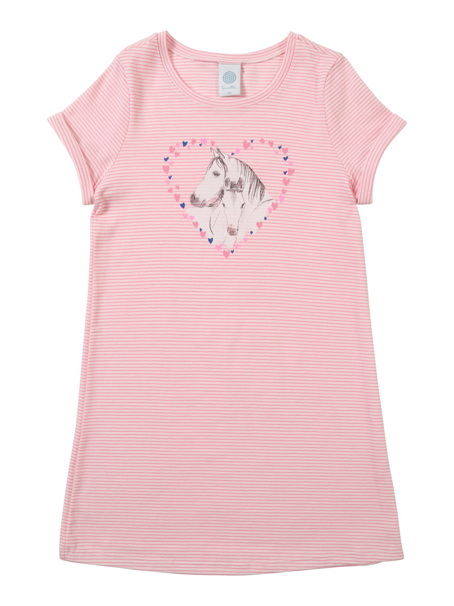 Sanetta Meisjes Nachthemd Rosa Wit sanetta kopen in de aanbieding