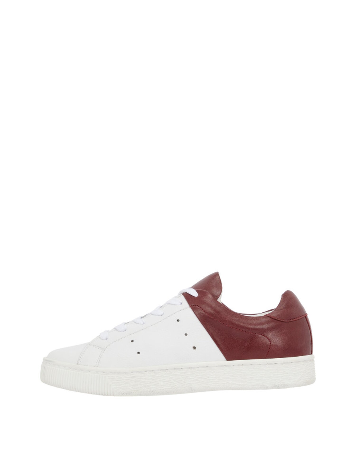 Bianco Dames Sneakers Laag Bourgogne Wit bianco kopen in de aanbieding