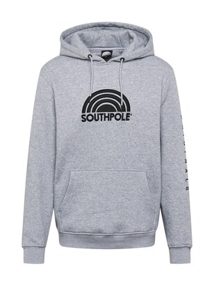 SOUTHPOLE Sweatshirt ‘Halfmoon’ Antraciet / Grijs gemêleerd