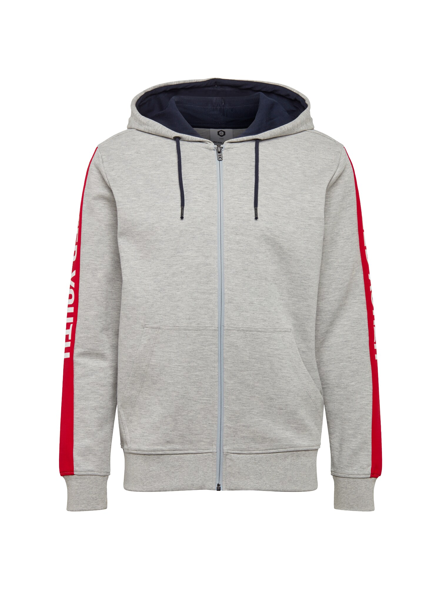 Jack And Jones Heren Sweatvest Pops Lichtgrijs jack and jones kopen in de aanbieding