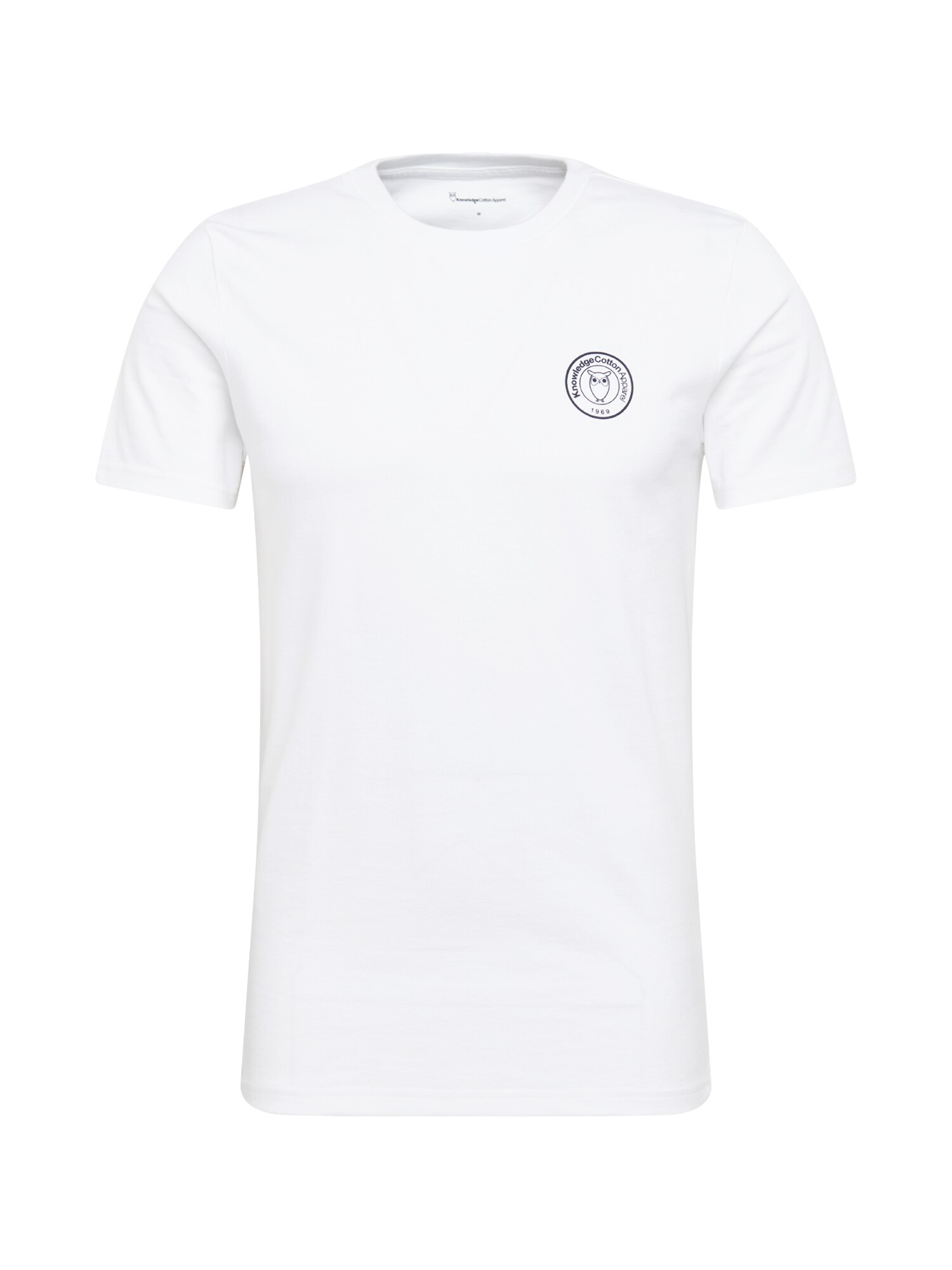 KnowledgeCotton Apparel Marškinėliai 'ALDER '  kobalto mėlyna / balta