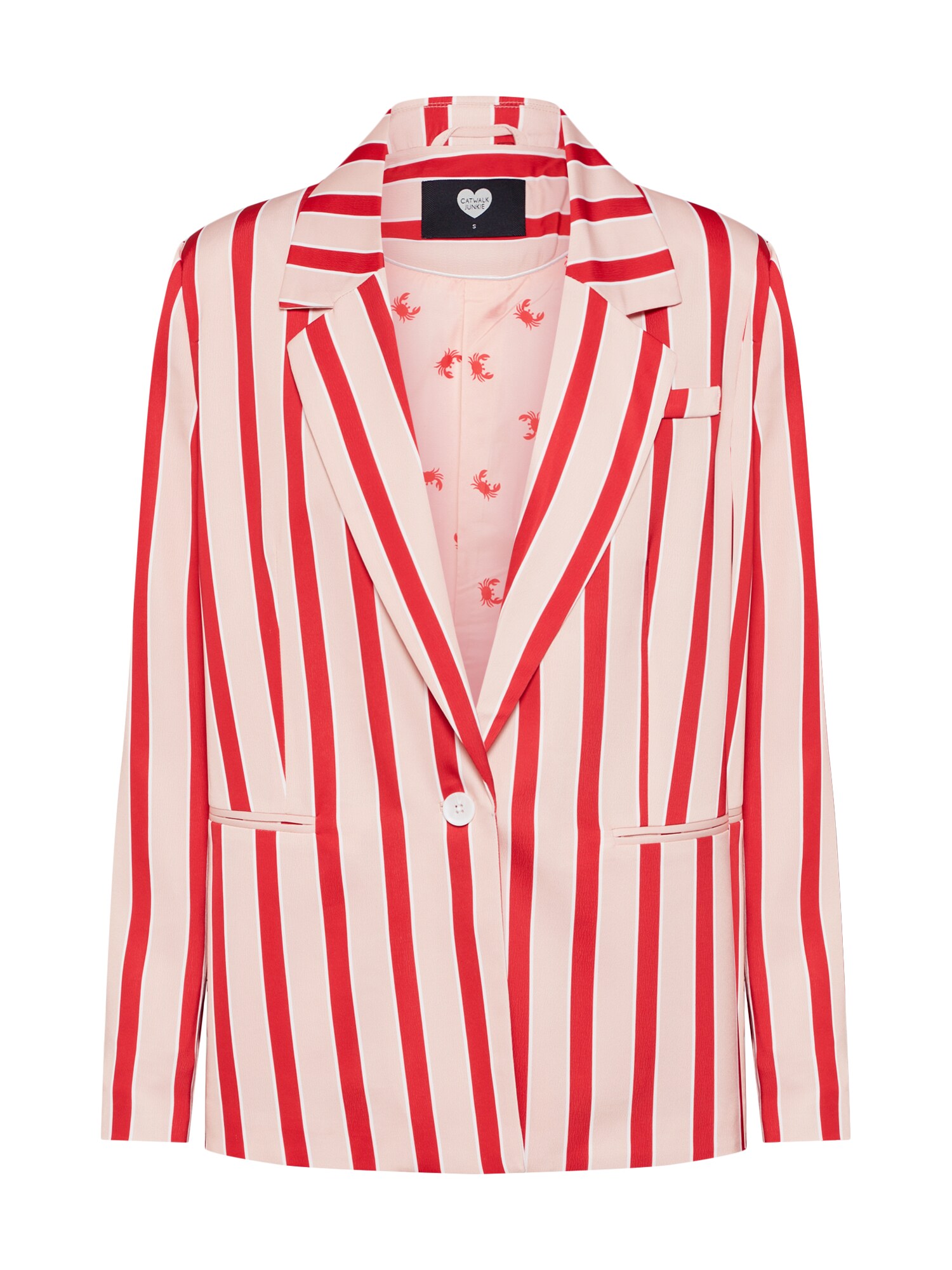 Catwalk Junkie Dames Blazers Jk Pink Lines Rosa Rood catwalk junkie kopen in de aanbieding