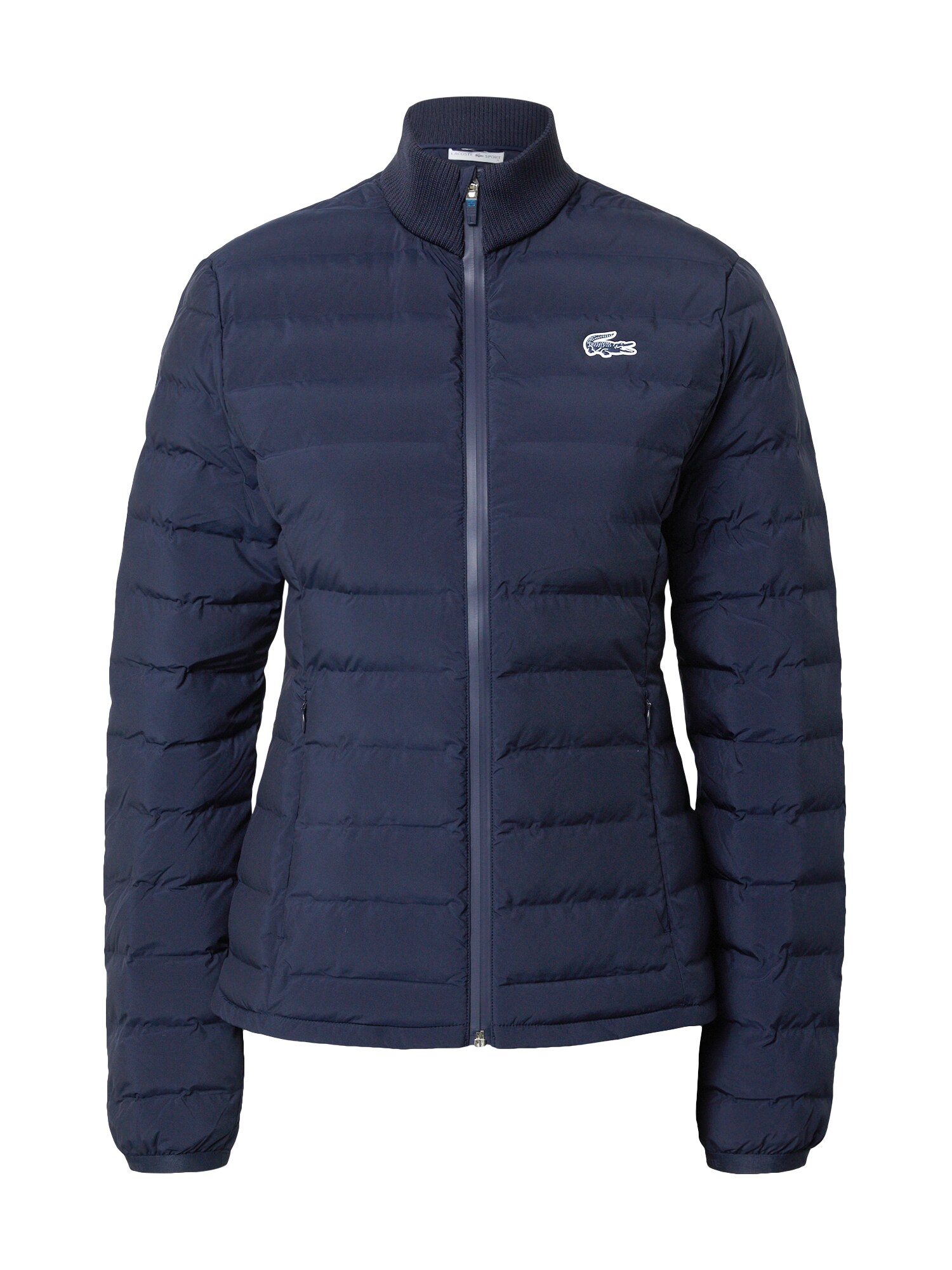 LACOSTE Demisezoninė striukė  tamsiai mėlyna / balta