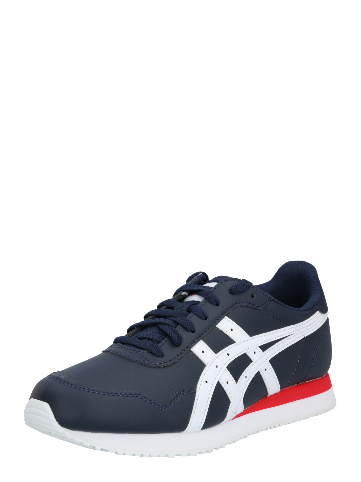 ASICS SportStyle Sportbačiai be auliuko 'Tiger Runner'  raudona / balta / nakties mėlyna
