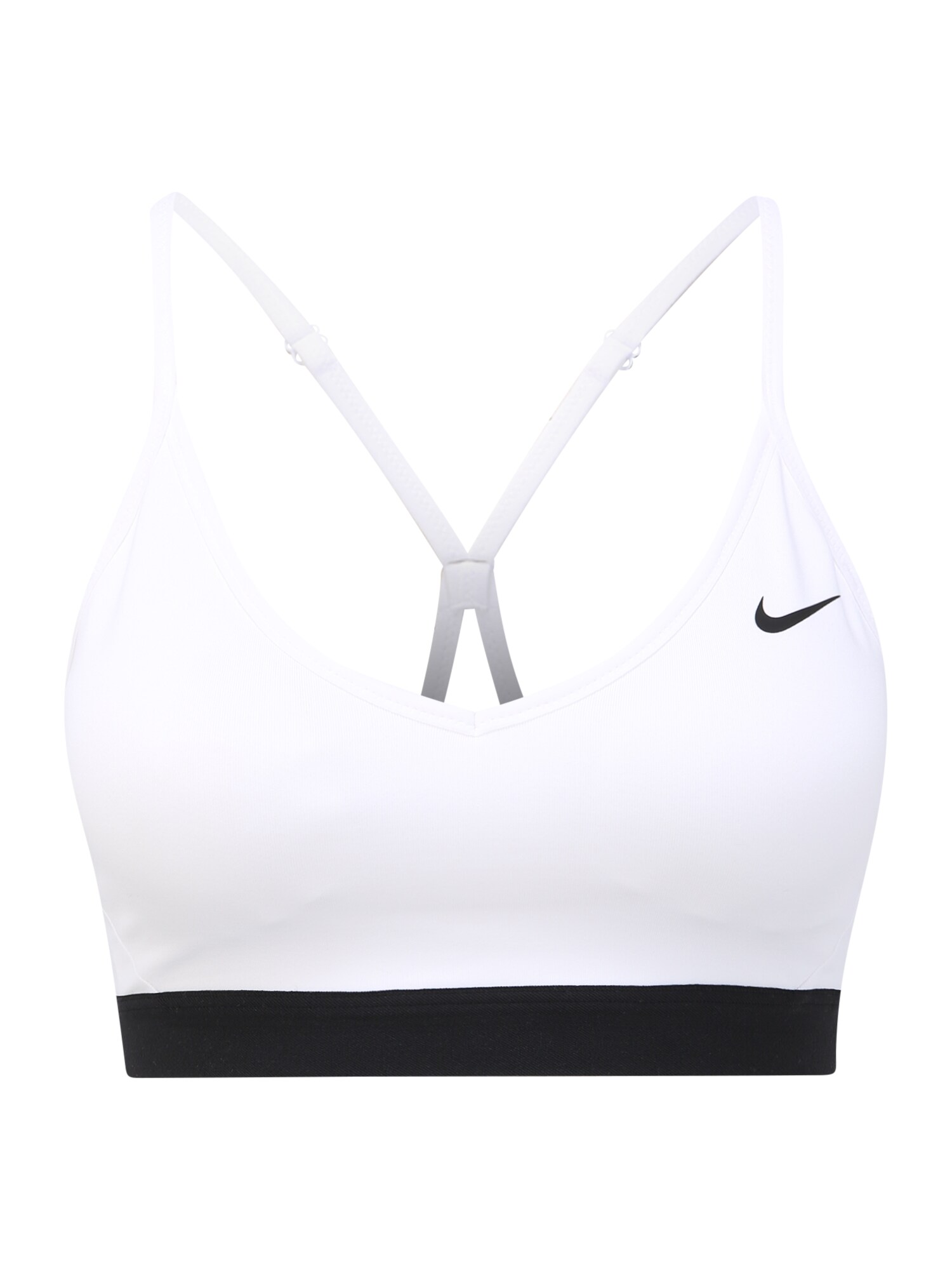 NIKE Sportinė liemenėlė 'Indy'  balkšva / juoda