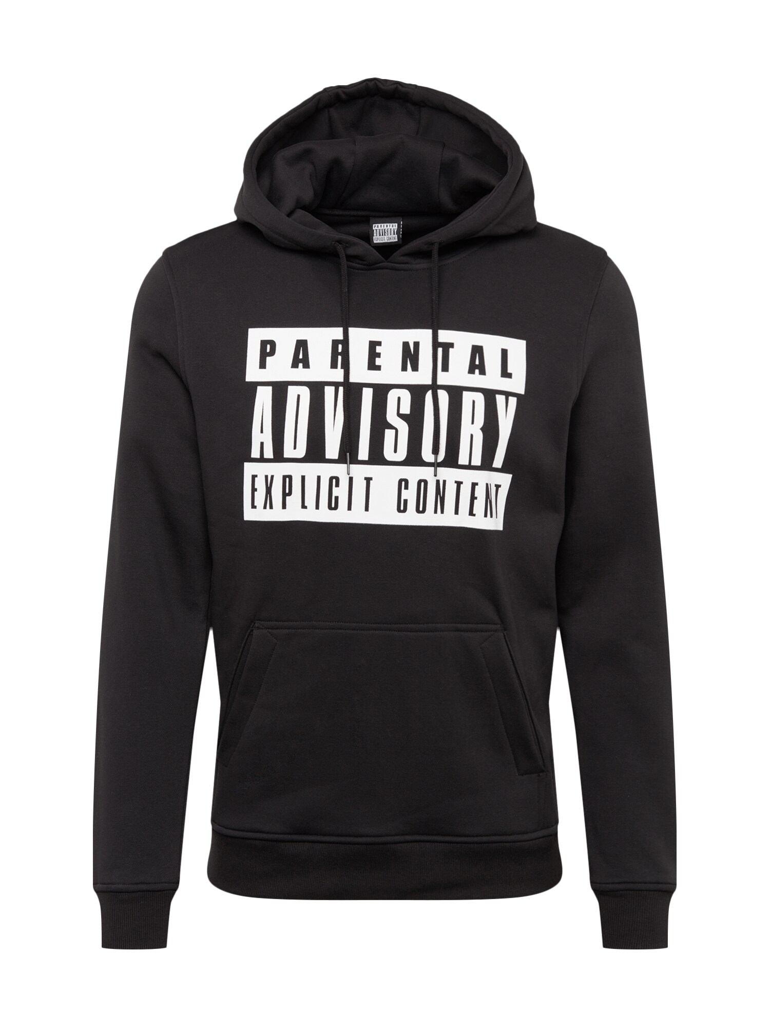 Mister Tee Heren Sweatshirt Parental Advisory Zwart mister tee kopen in de aanbieding