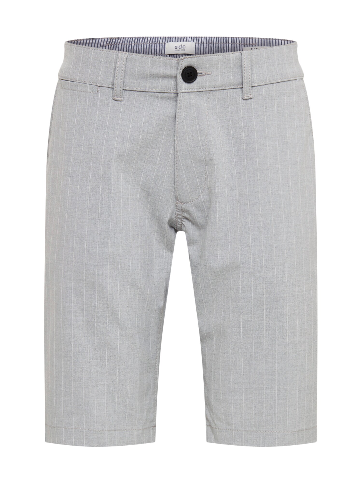 Edc By Esprit Heren Chino 3D Pinst Storts Grijs edc by esprit kopen in de aanbieding