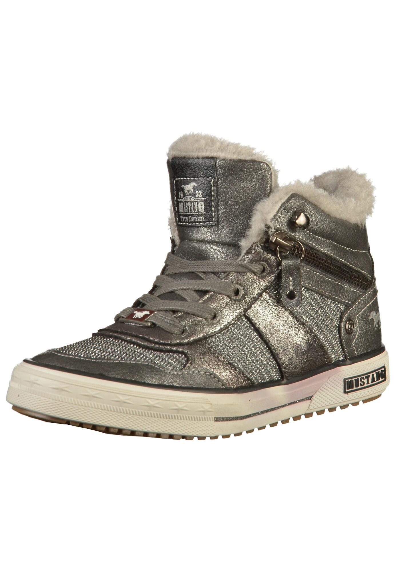 Mustang Meisjes Sneakers Grijs mustang kopen in de aanbieding