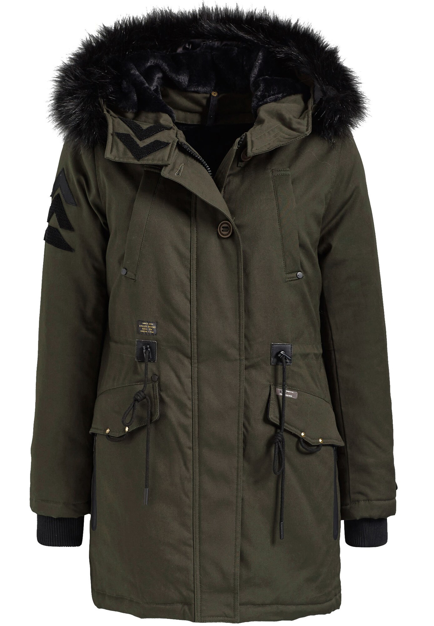 Khujo Dames Winterparka Crystel Olijfgroen khujo kopen in de aanbieding