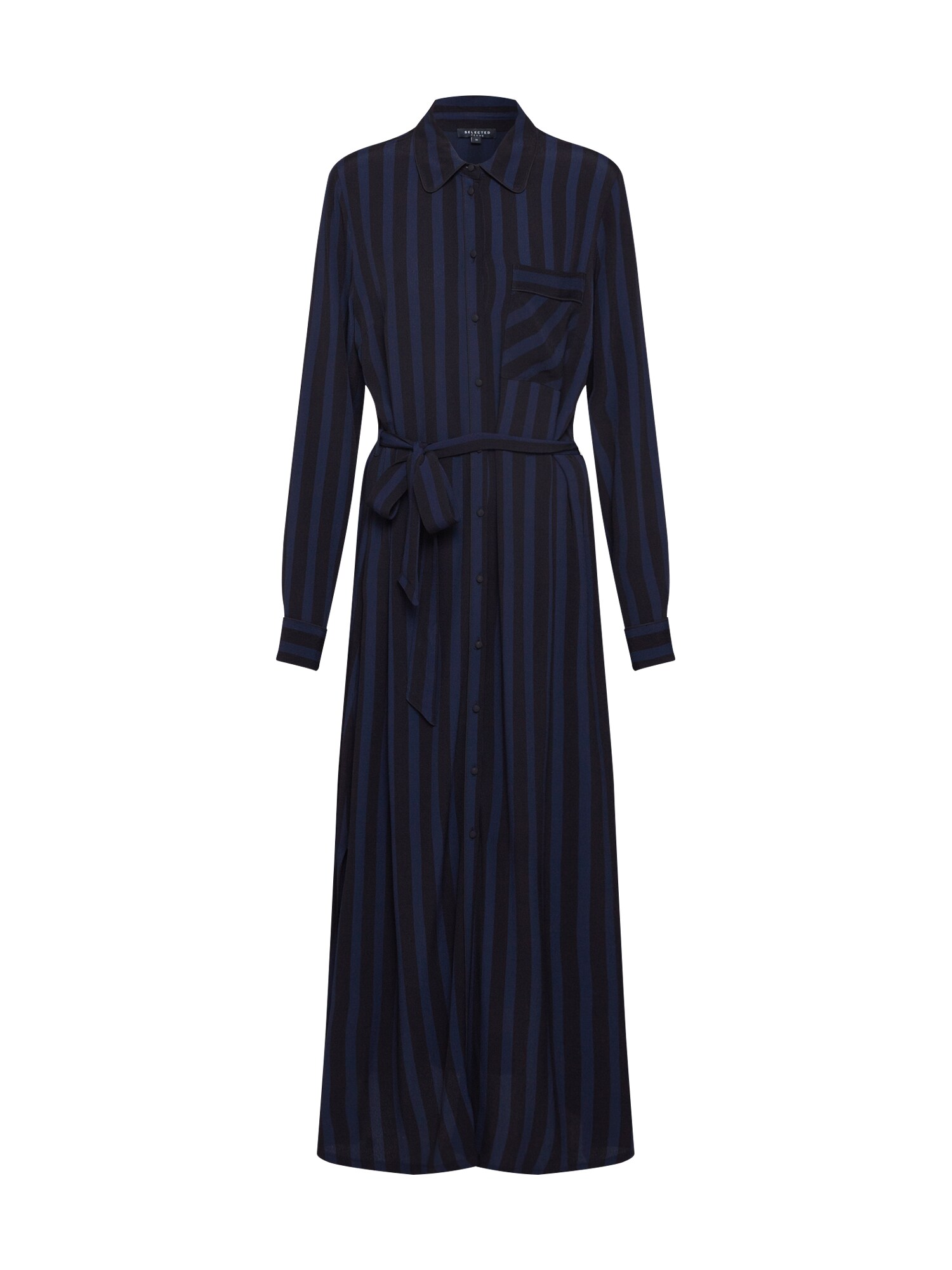 Selected Femme Dames Blousejurk Donkerblauw Zwart selected femme kopen in de aanbieding