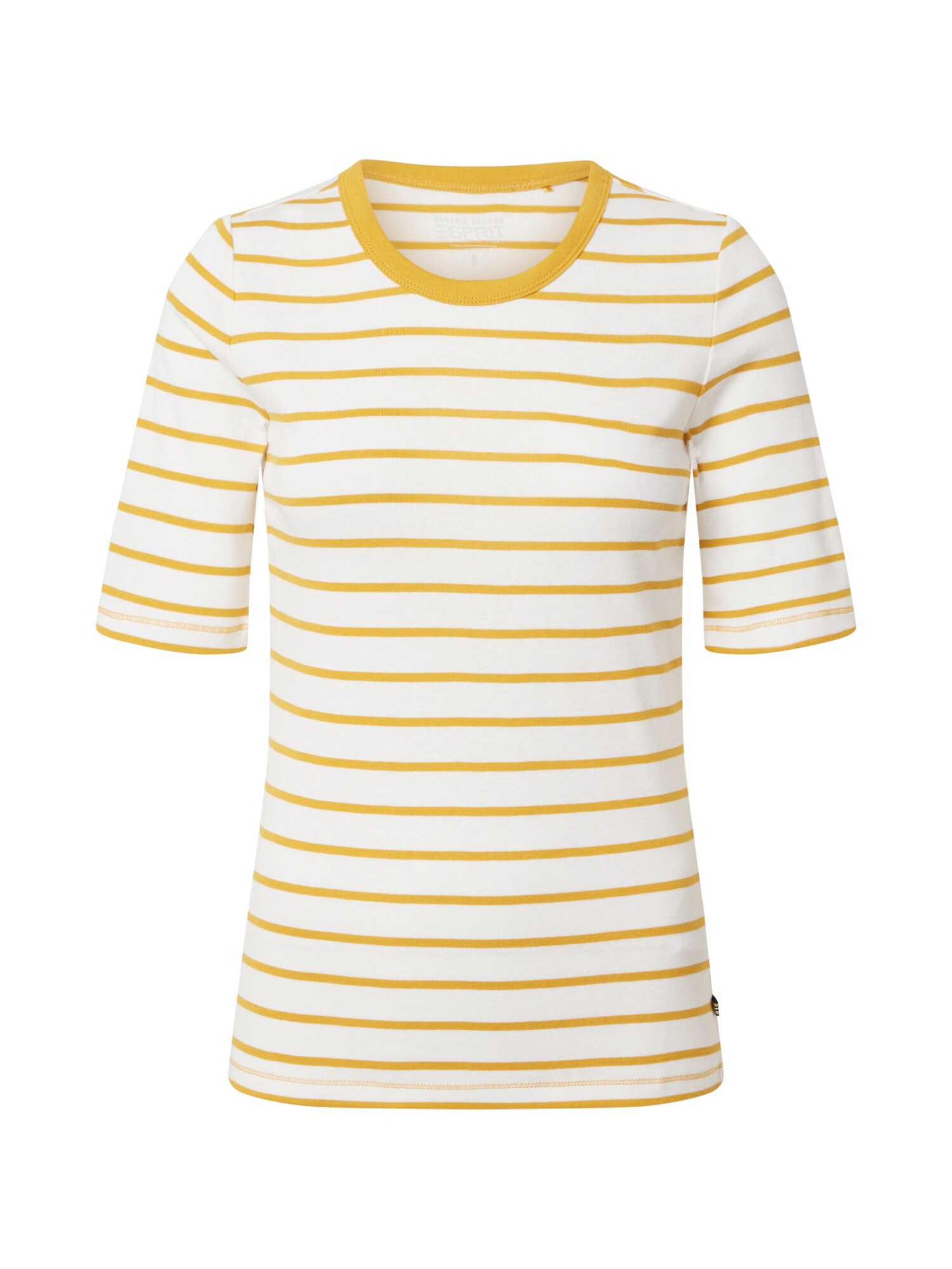ESPRIT Marškinėliai  geltona / balta