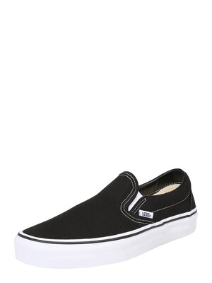 VANS Zapatillas sin cordones 'Classic'  negro / blanco