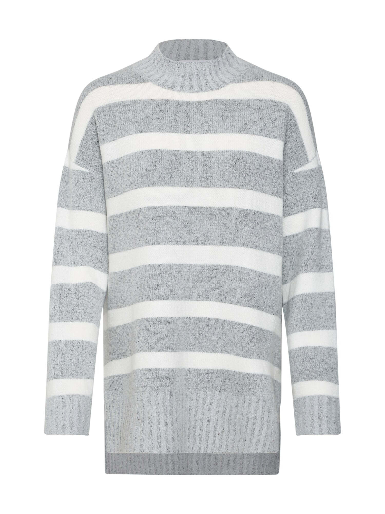 About You Dames Trui Fiona Grijs Gemeleerd Wit about you kopen in de aanbieding