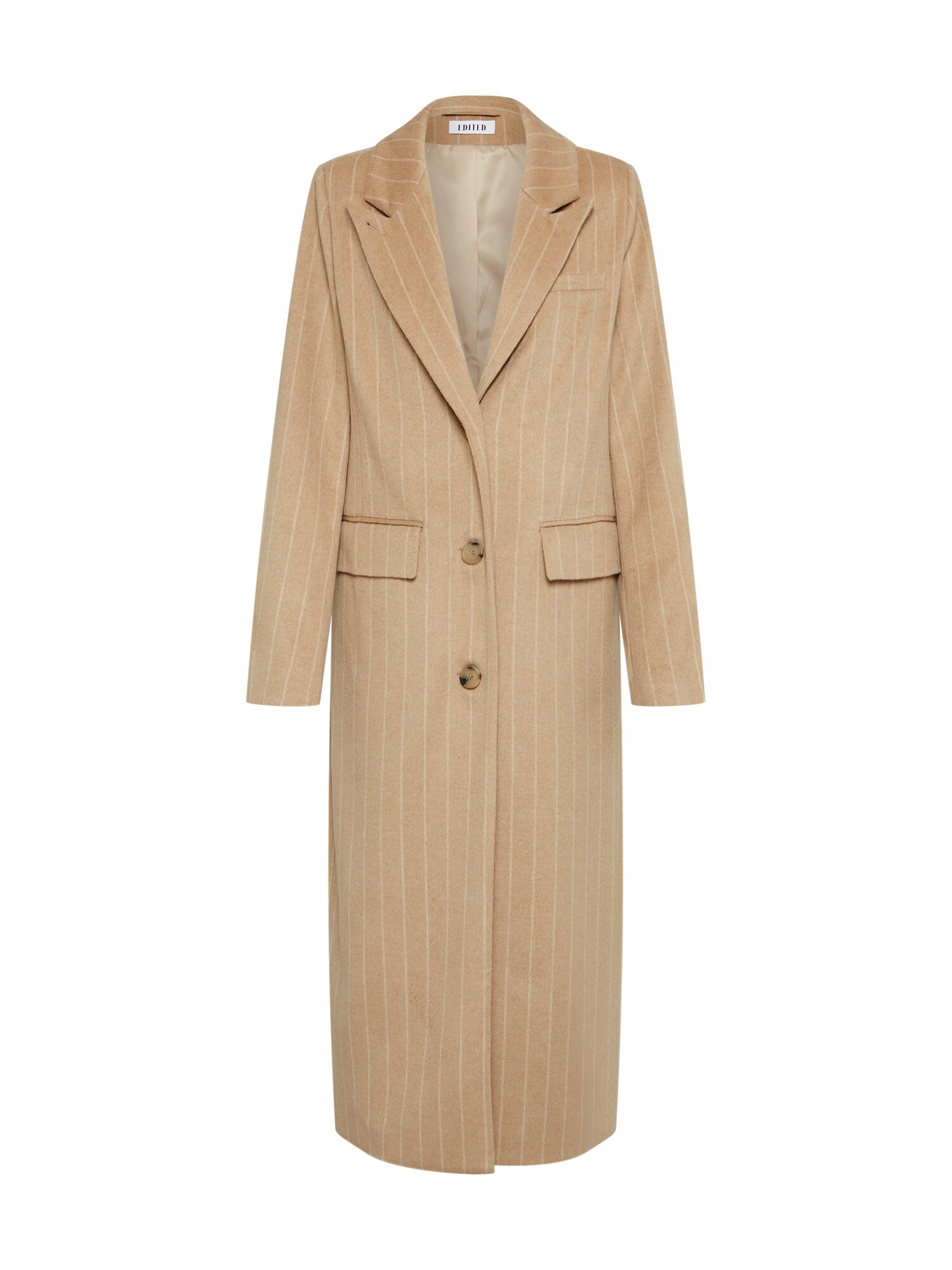 Edited Dames Wintermantel Danika Beige Wit edited kopen in de aanbieding